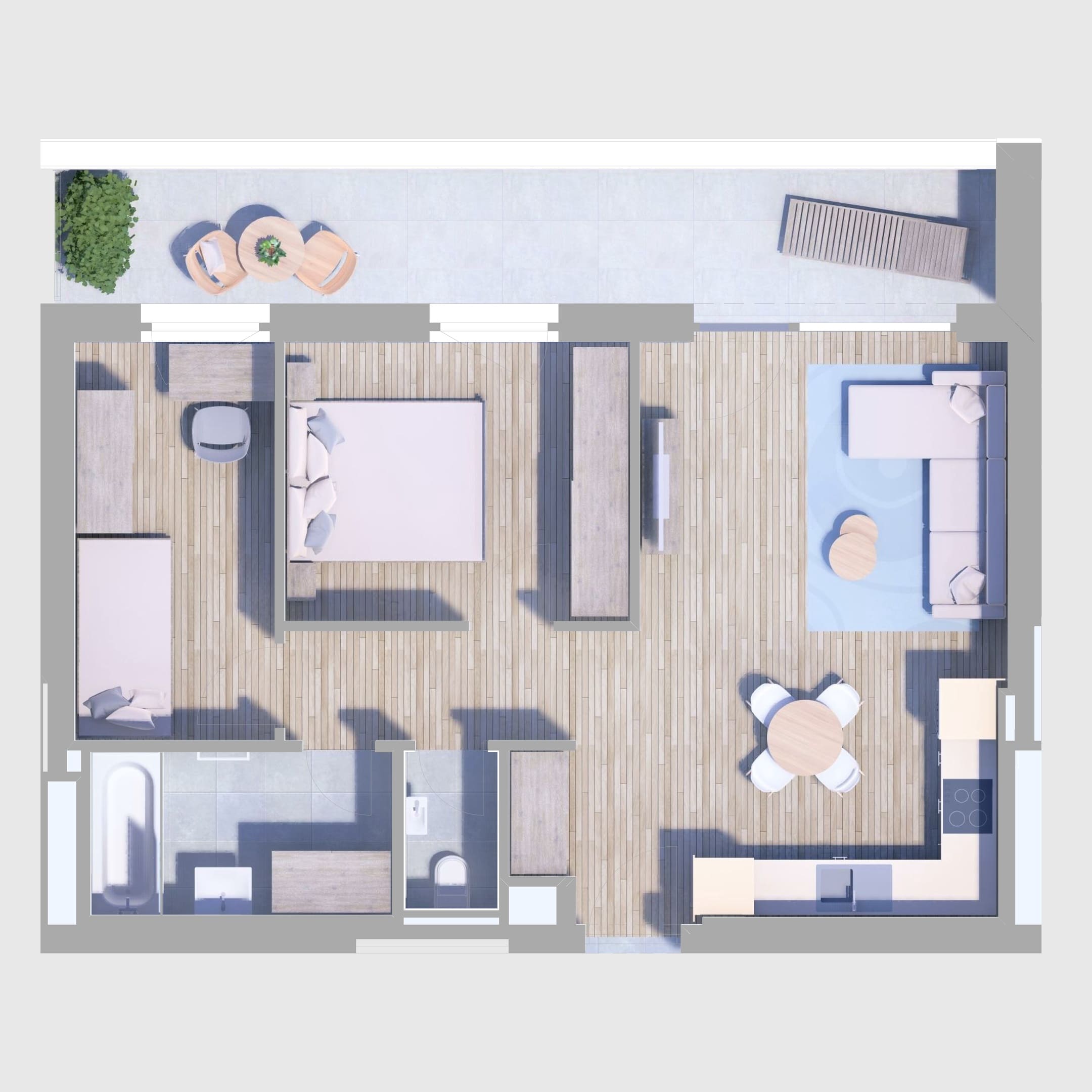 A12. lakás alaprajz