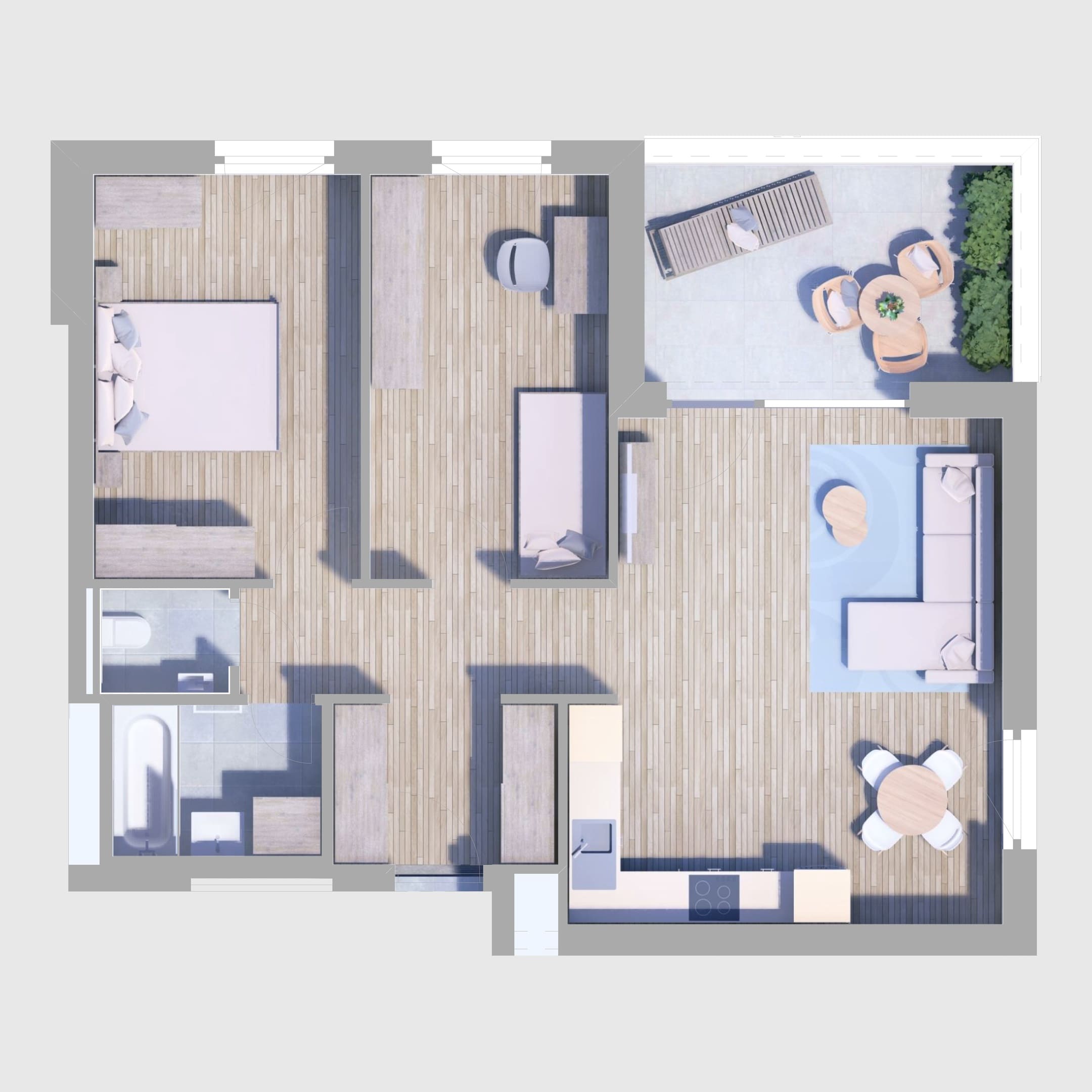 A13. lakás alaprajz