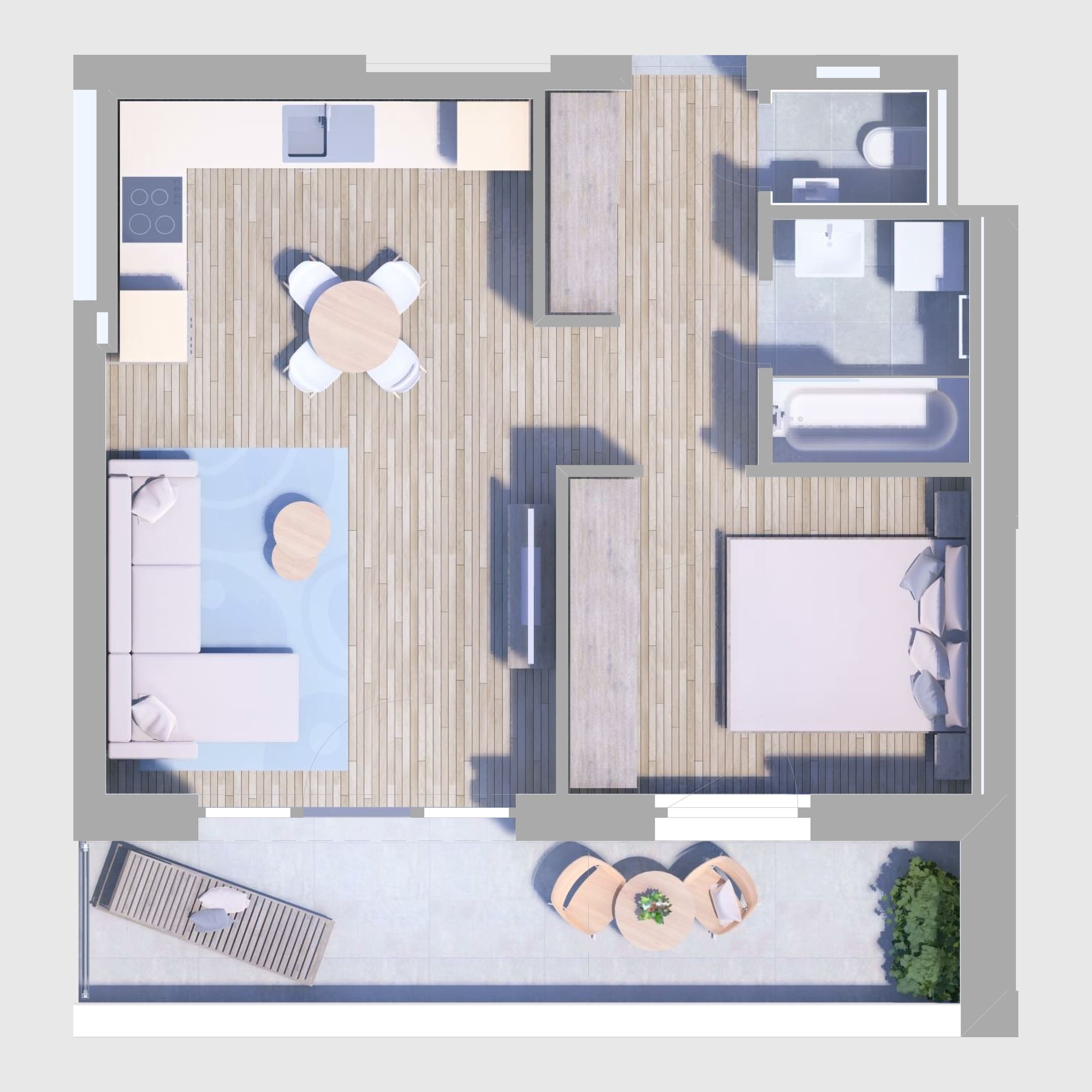 A15. lakás alaprajz