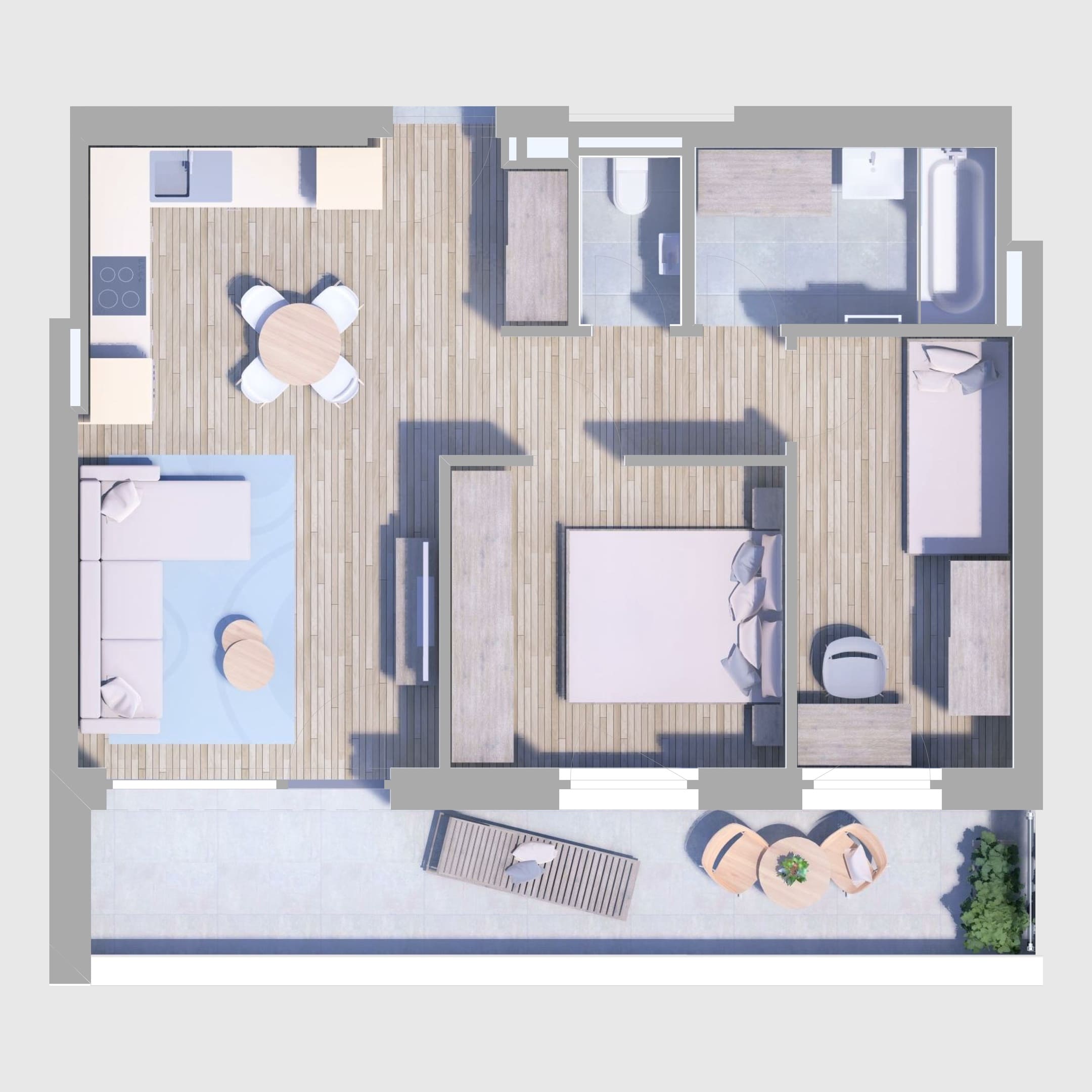 A17. lakás alaprajz