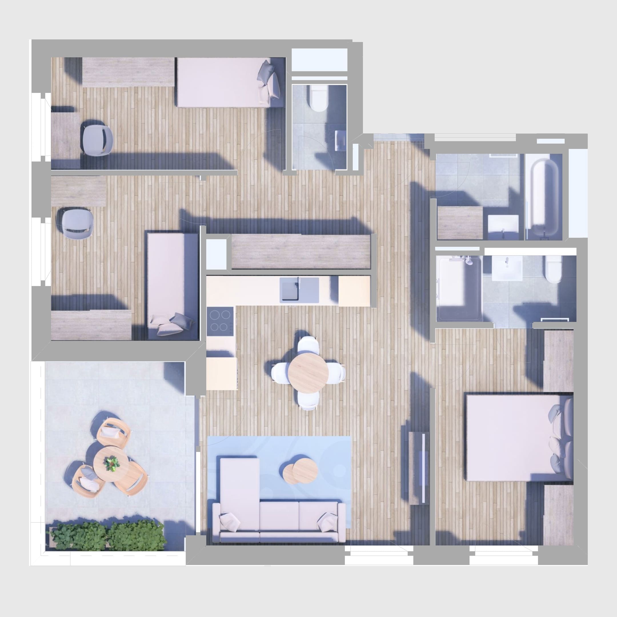 A18. lakás alaprajz