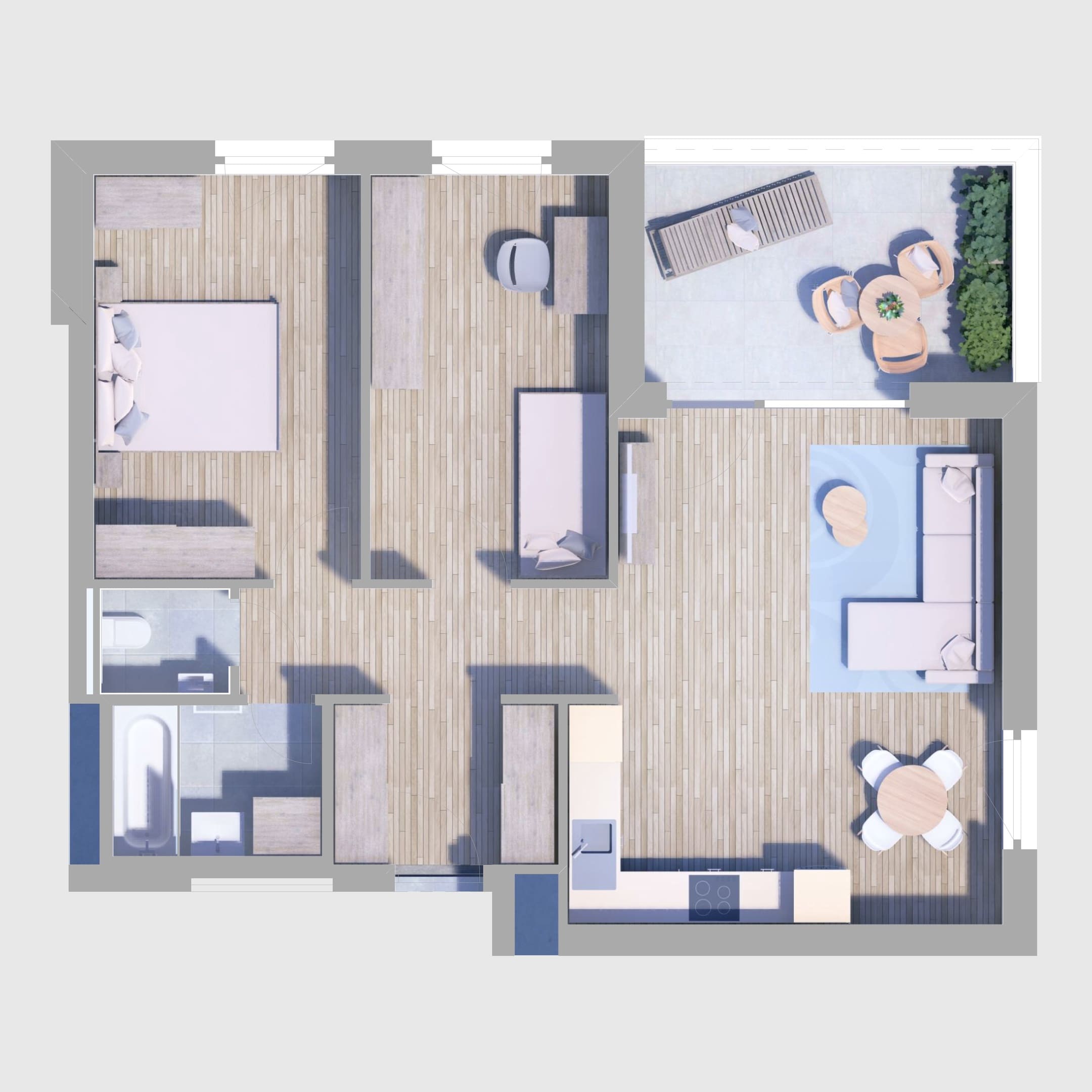 A23. lakás alaprajz