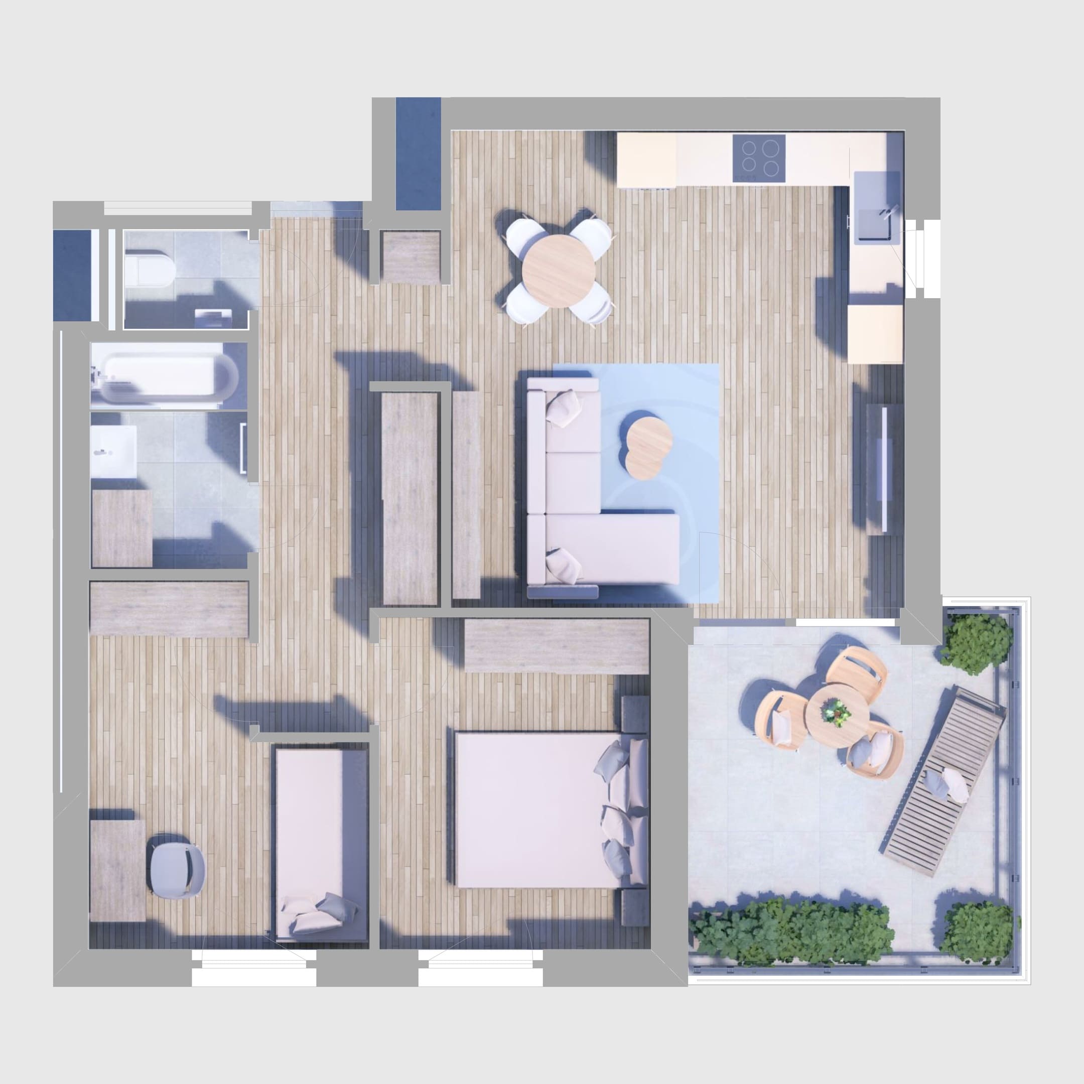 A24. lakás alaprajz