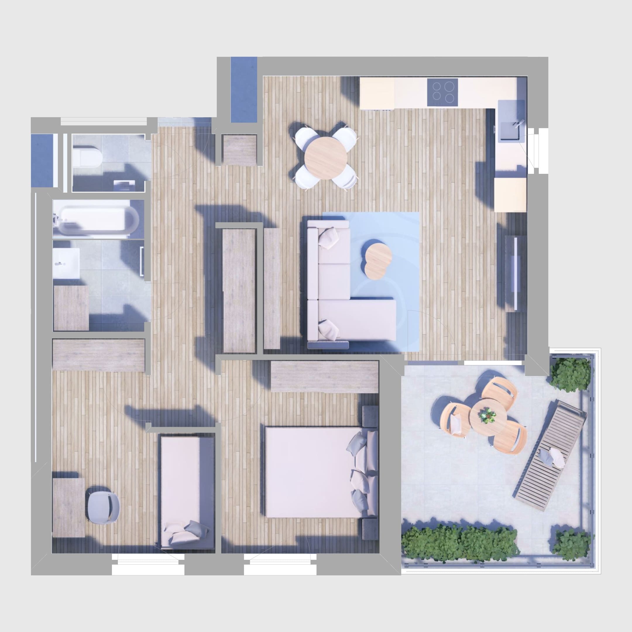 A34. lakás alaprajz