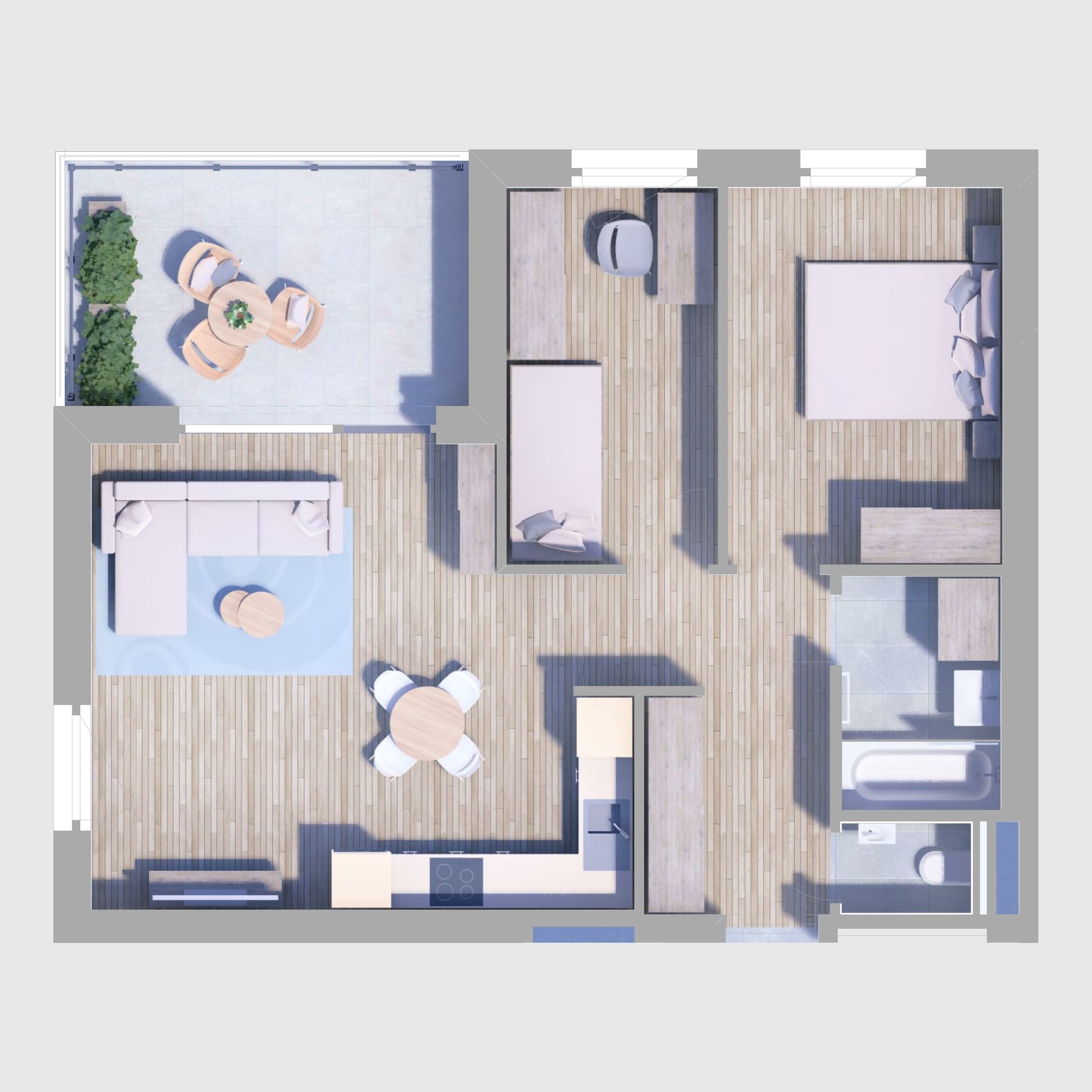 A49. lakás alaprajz