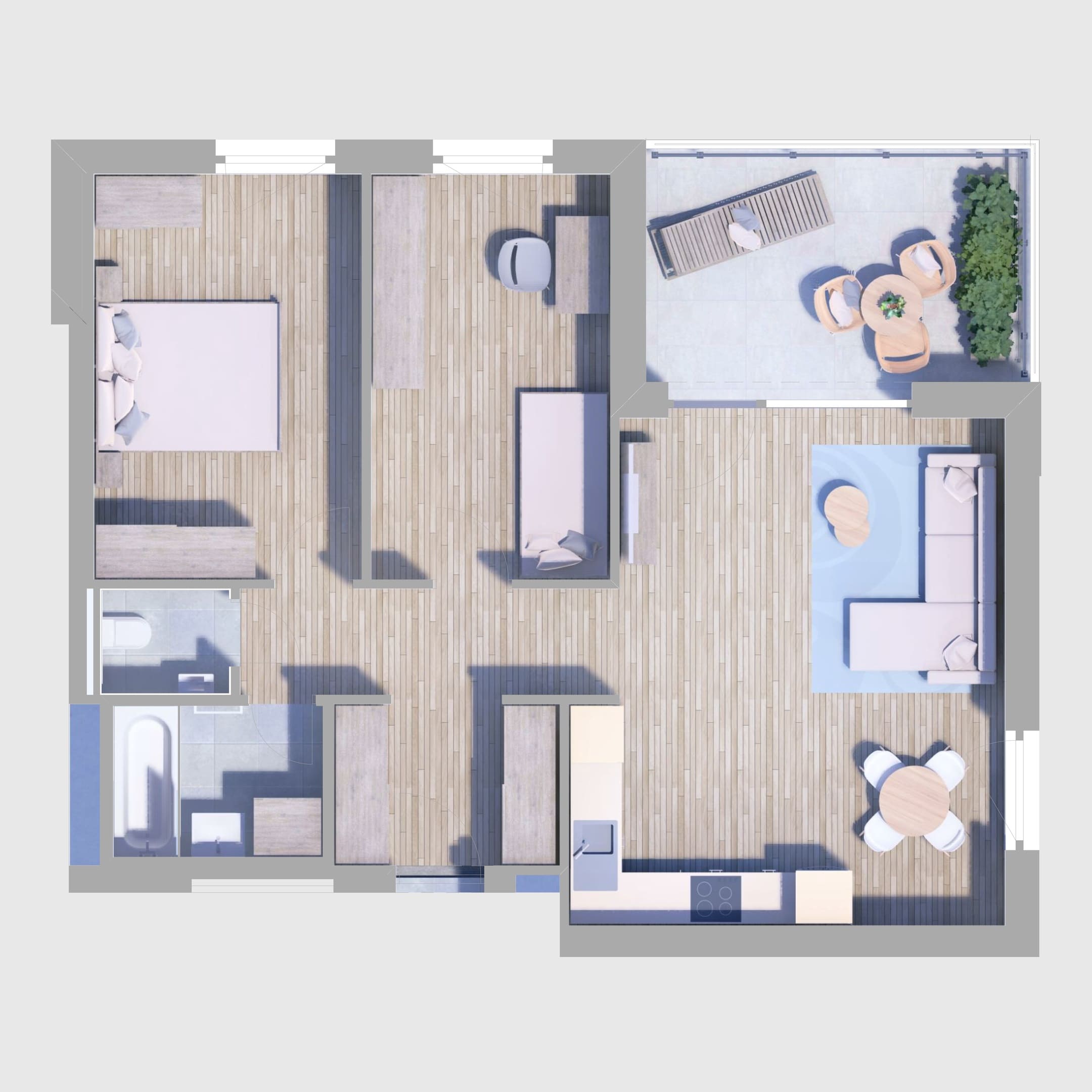 A53. lakás alaprajz