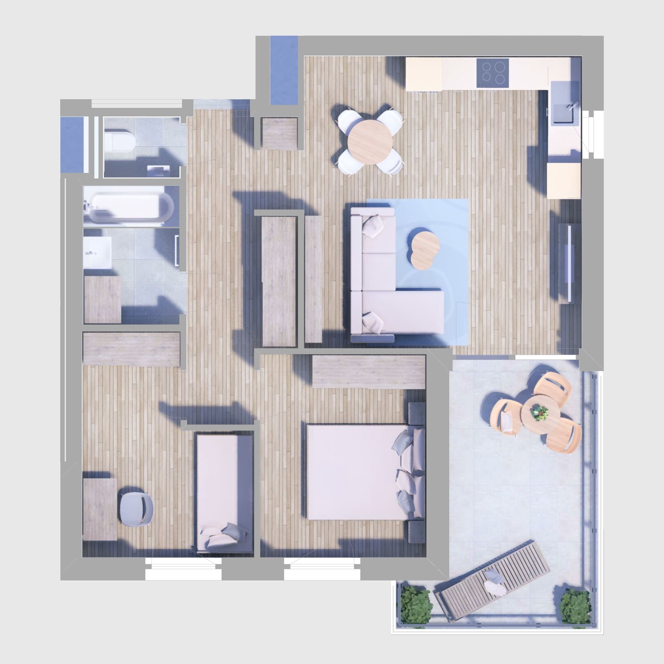 A54. lakás alaprajz