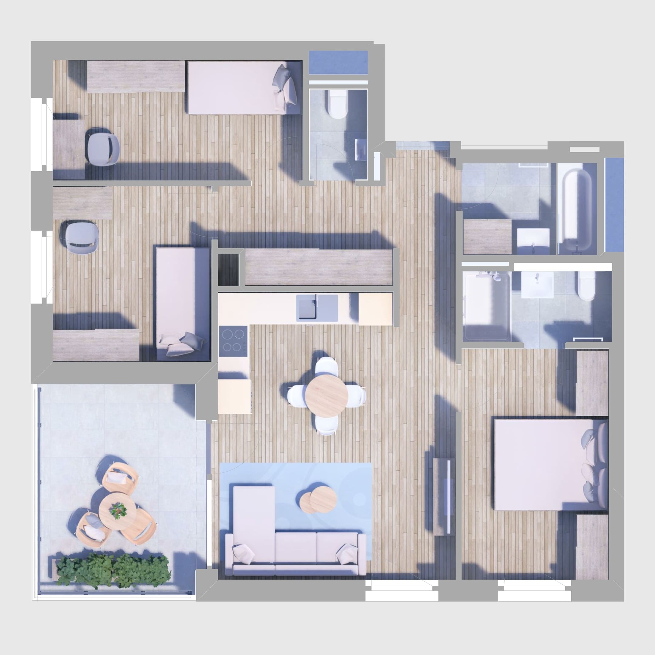 A58. lakás alaprajz