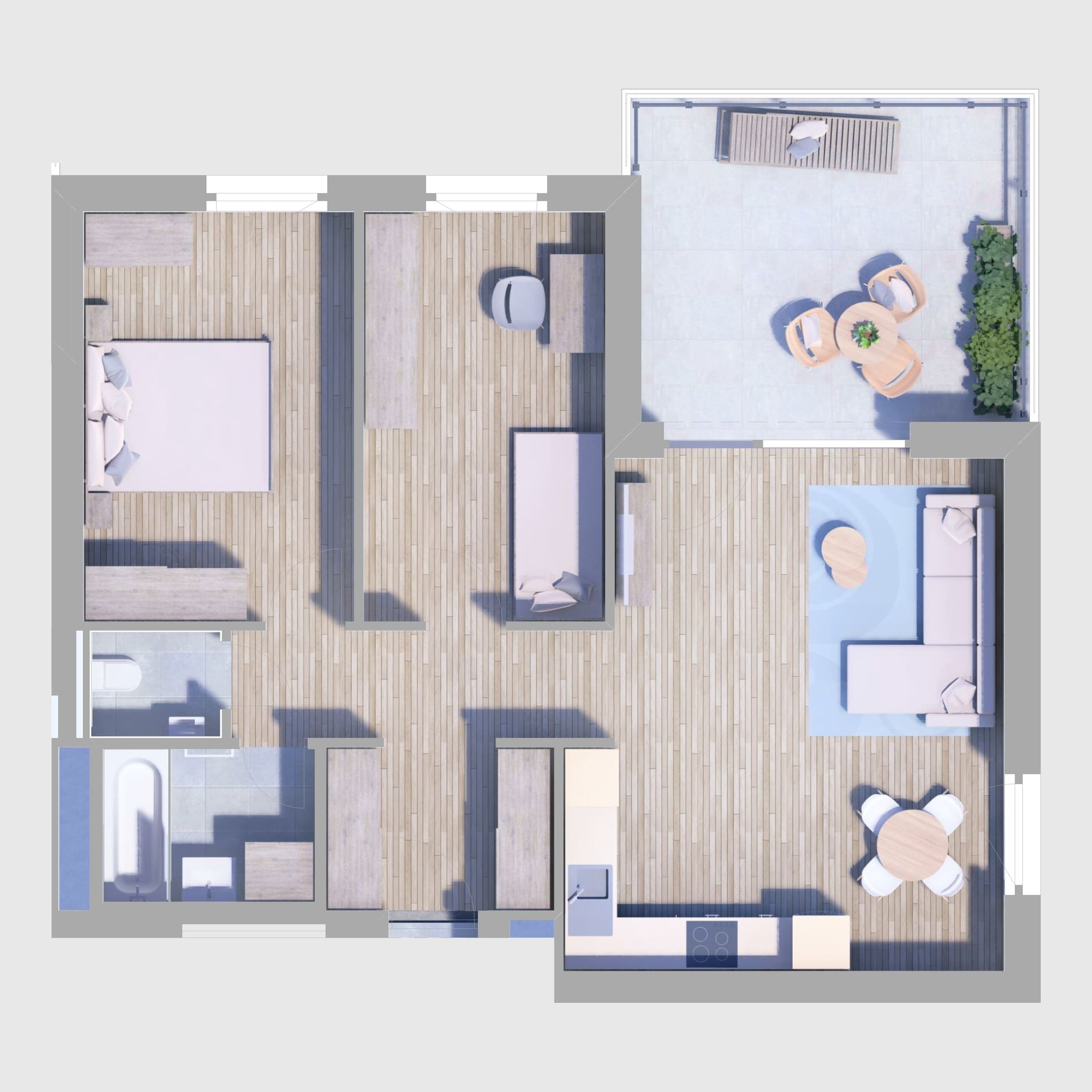 A63. lakás alaprajz