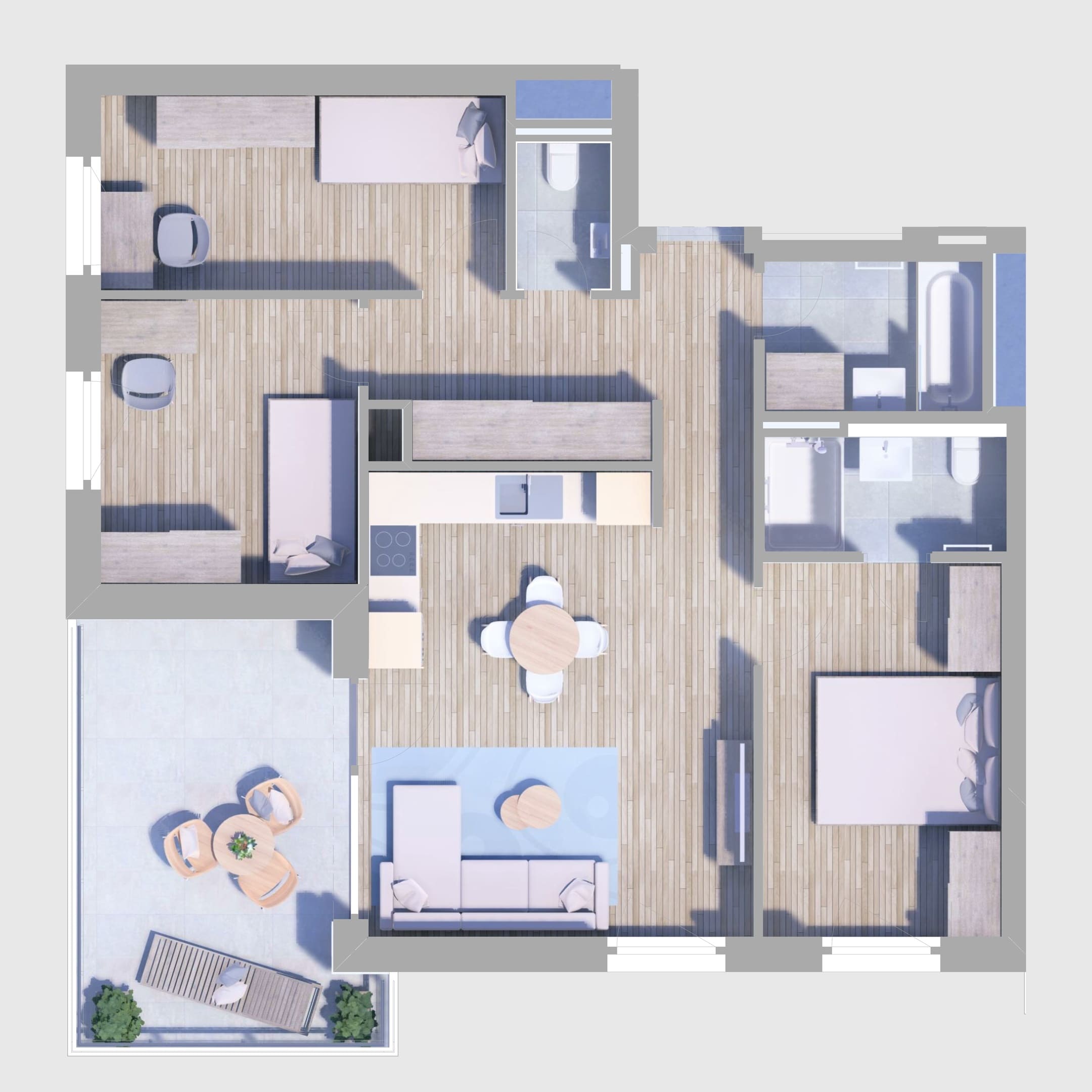 A68. lakás alaprajz