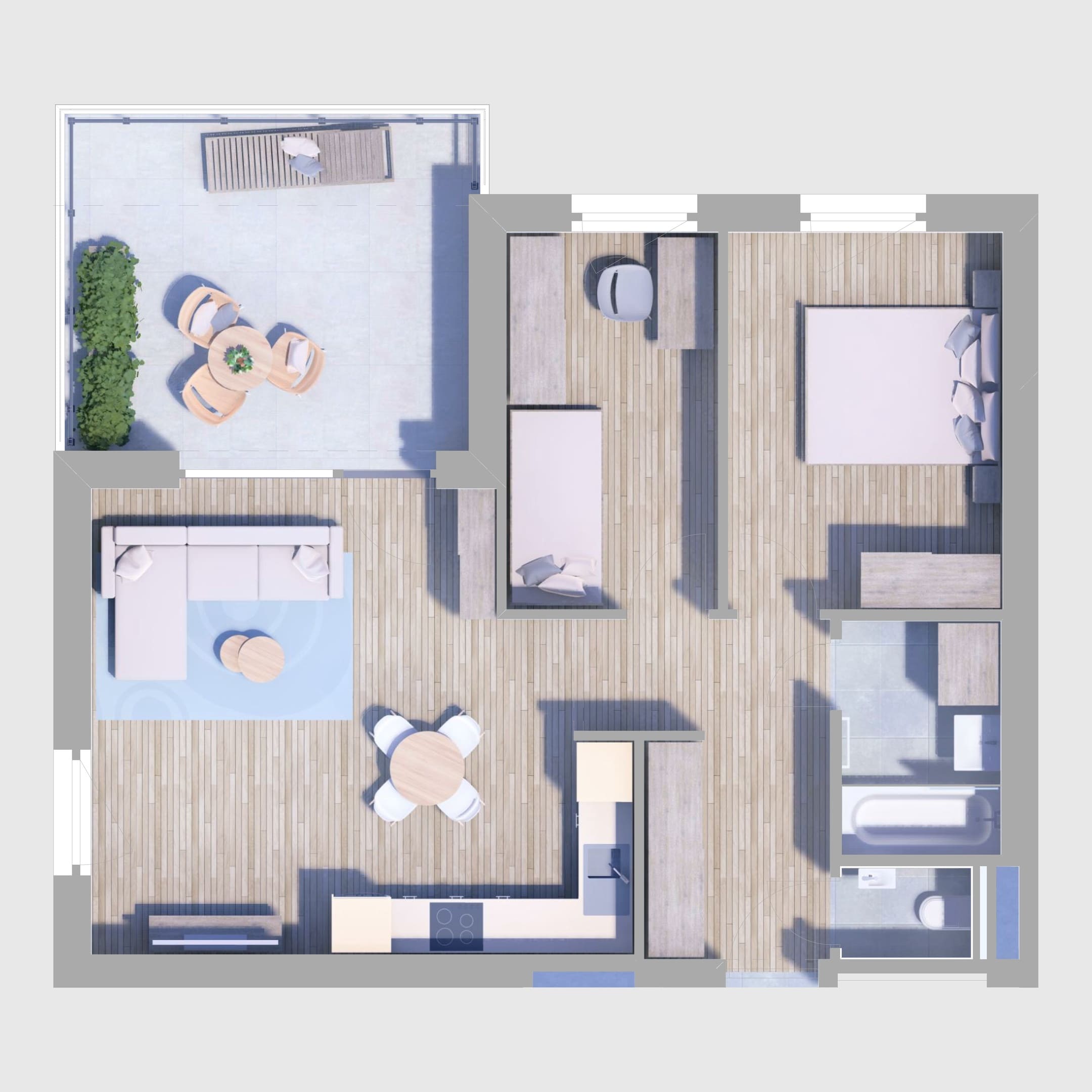 A69. lakás alaprajz