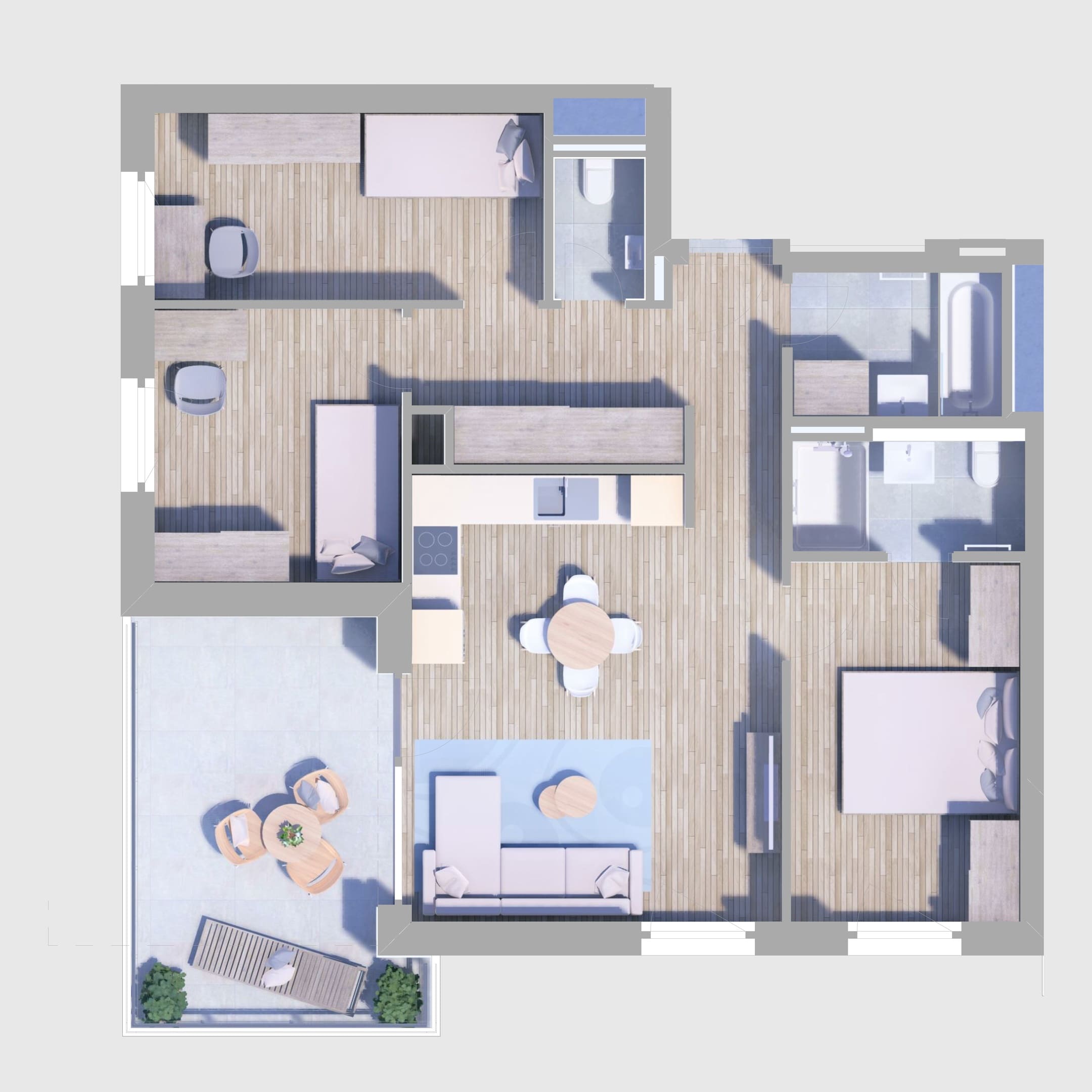 A78. lakás alaprajz