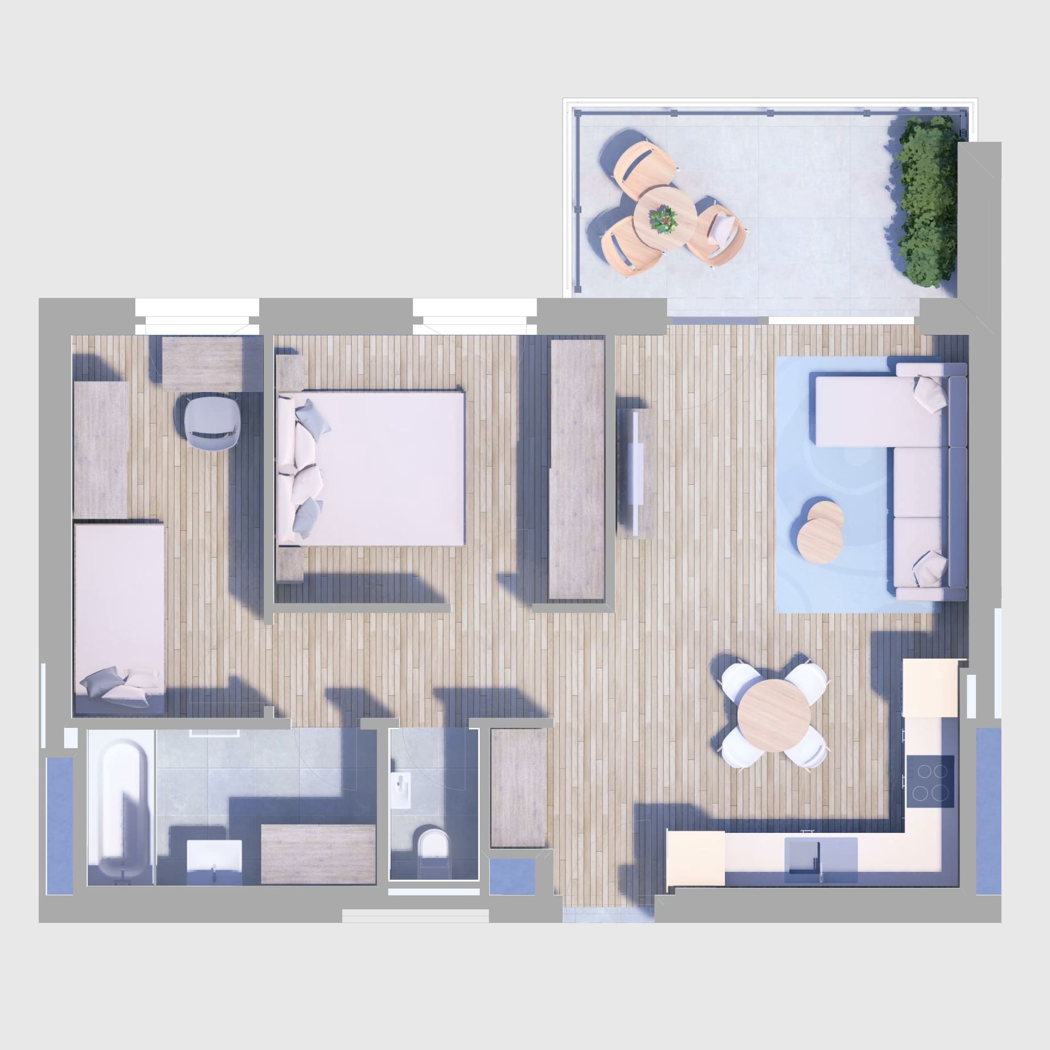 A82. lakás alaprajz