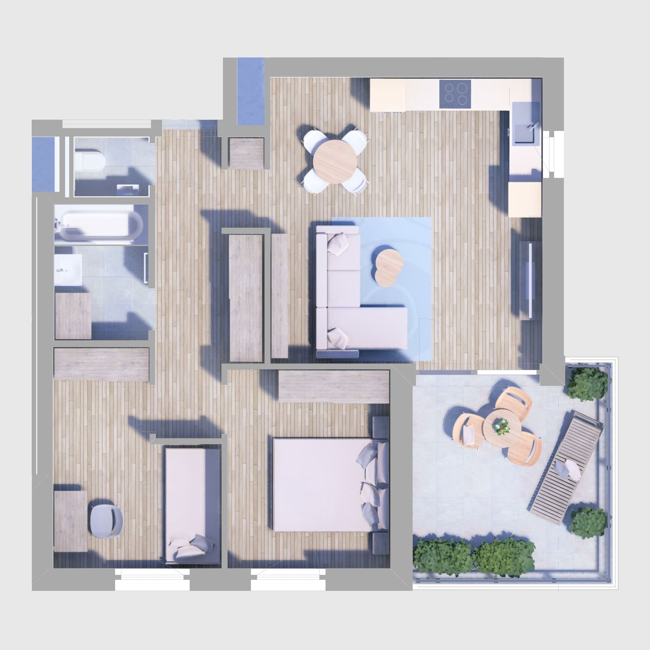 A84. lakás alaprajz