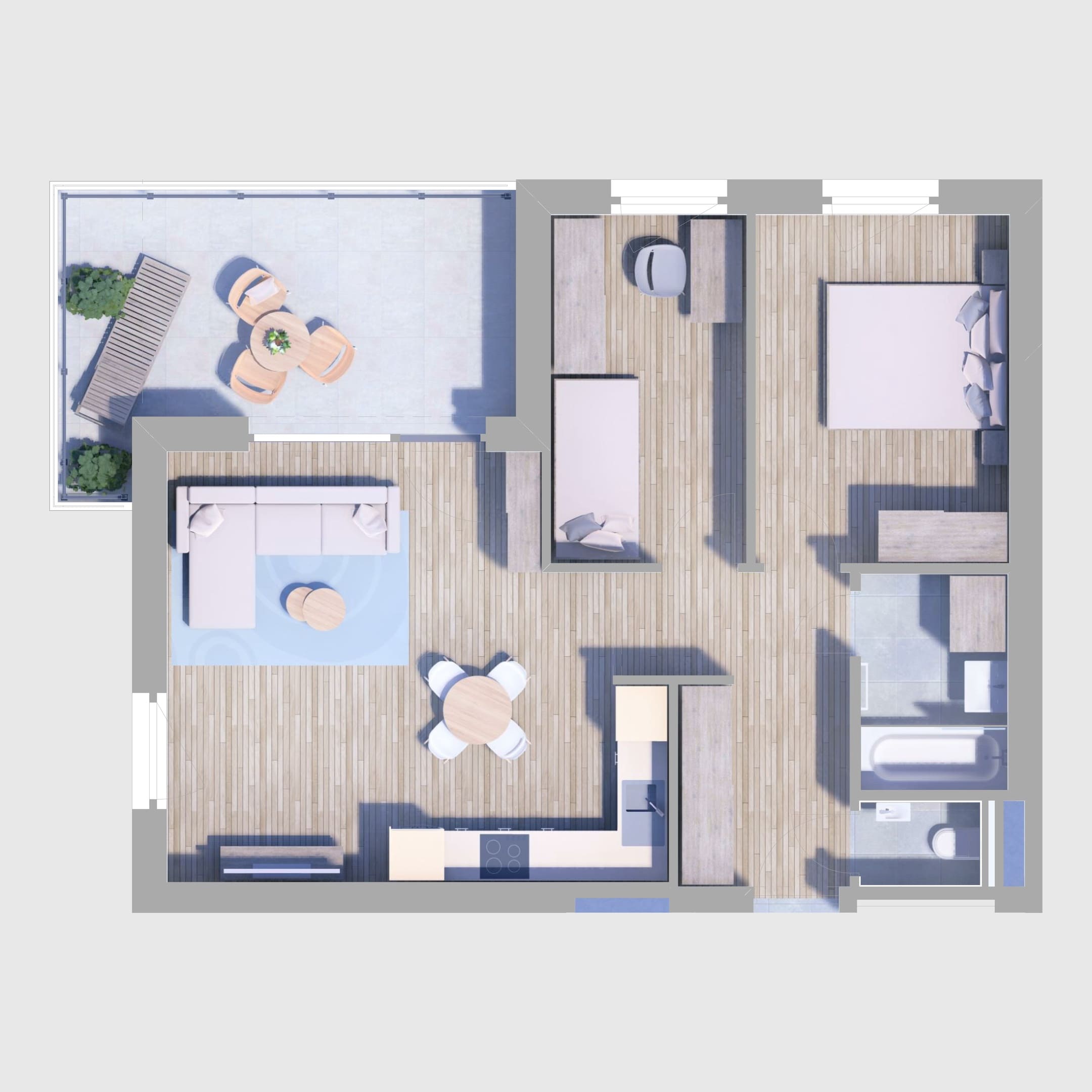 A89. lakás alaprajz