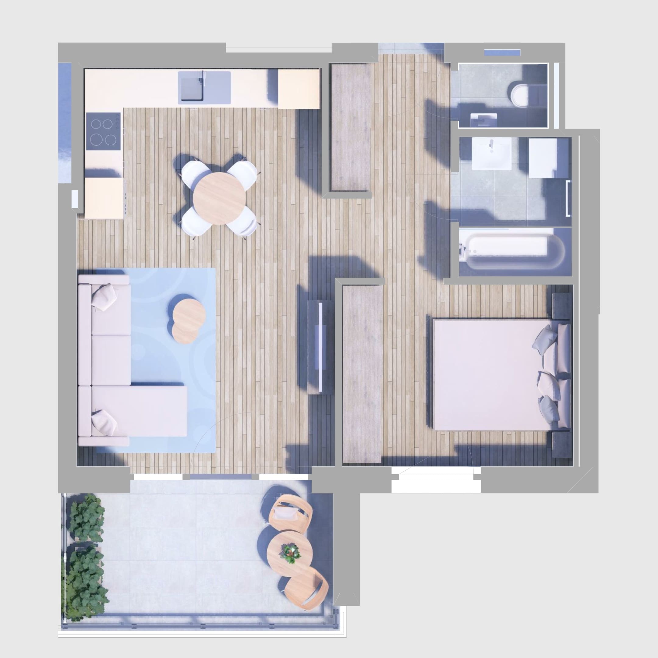 A95. lakás alaprajz