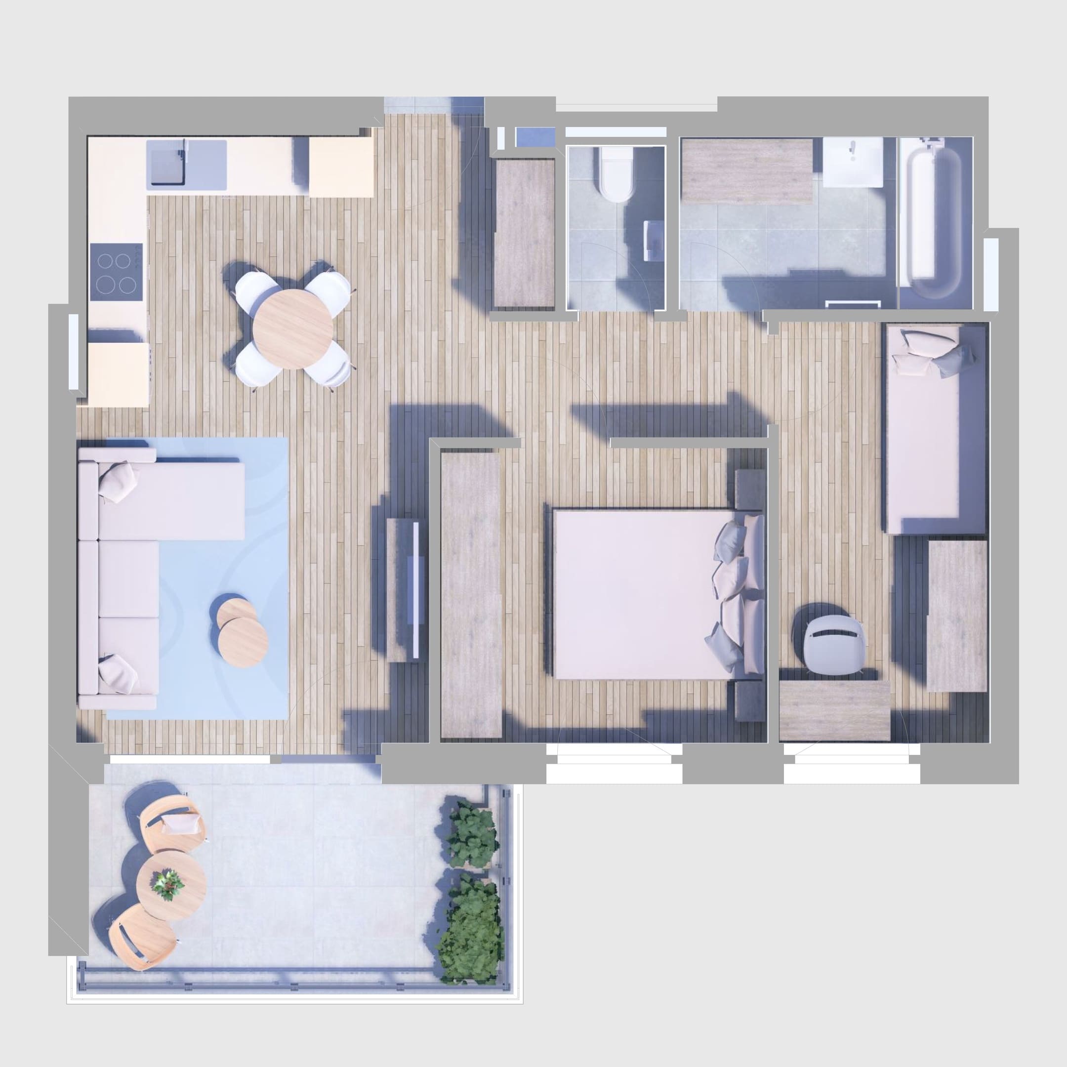 A97. lakás alaprajz