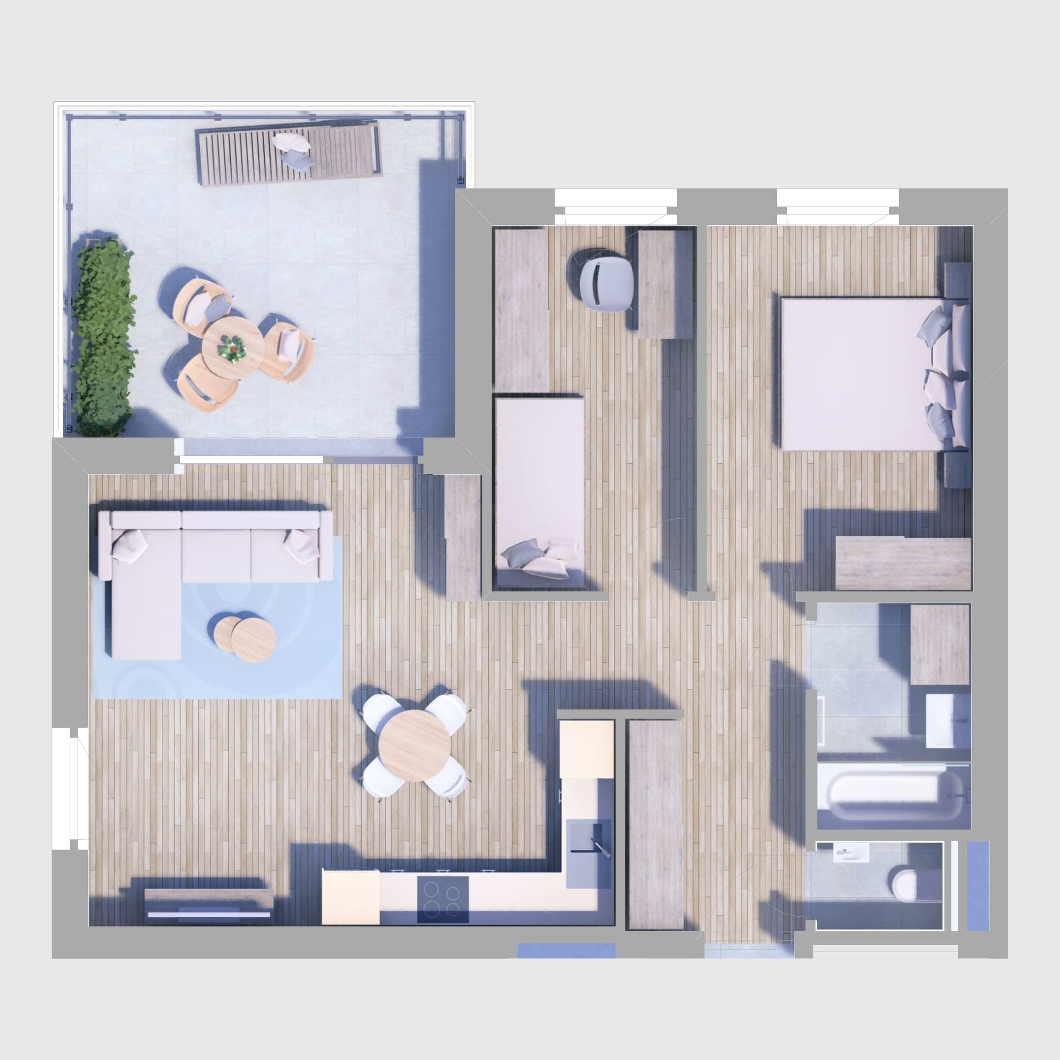 A99. lakás alaprajz