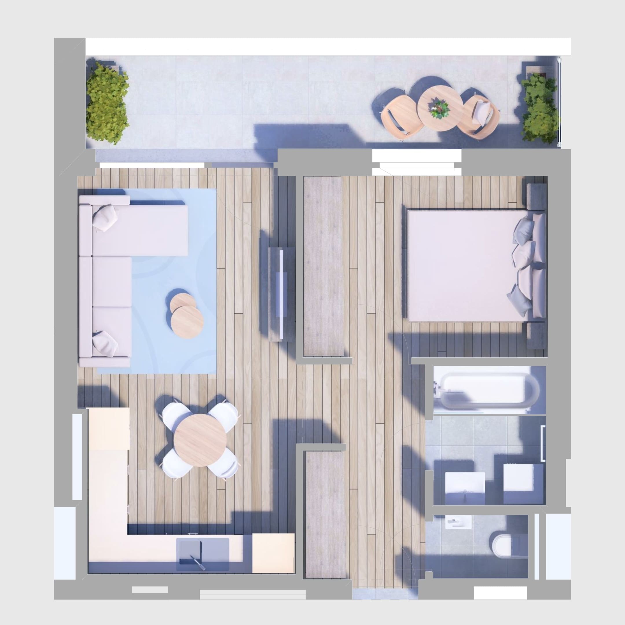 B13. lakás alaprajz