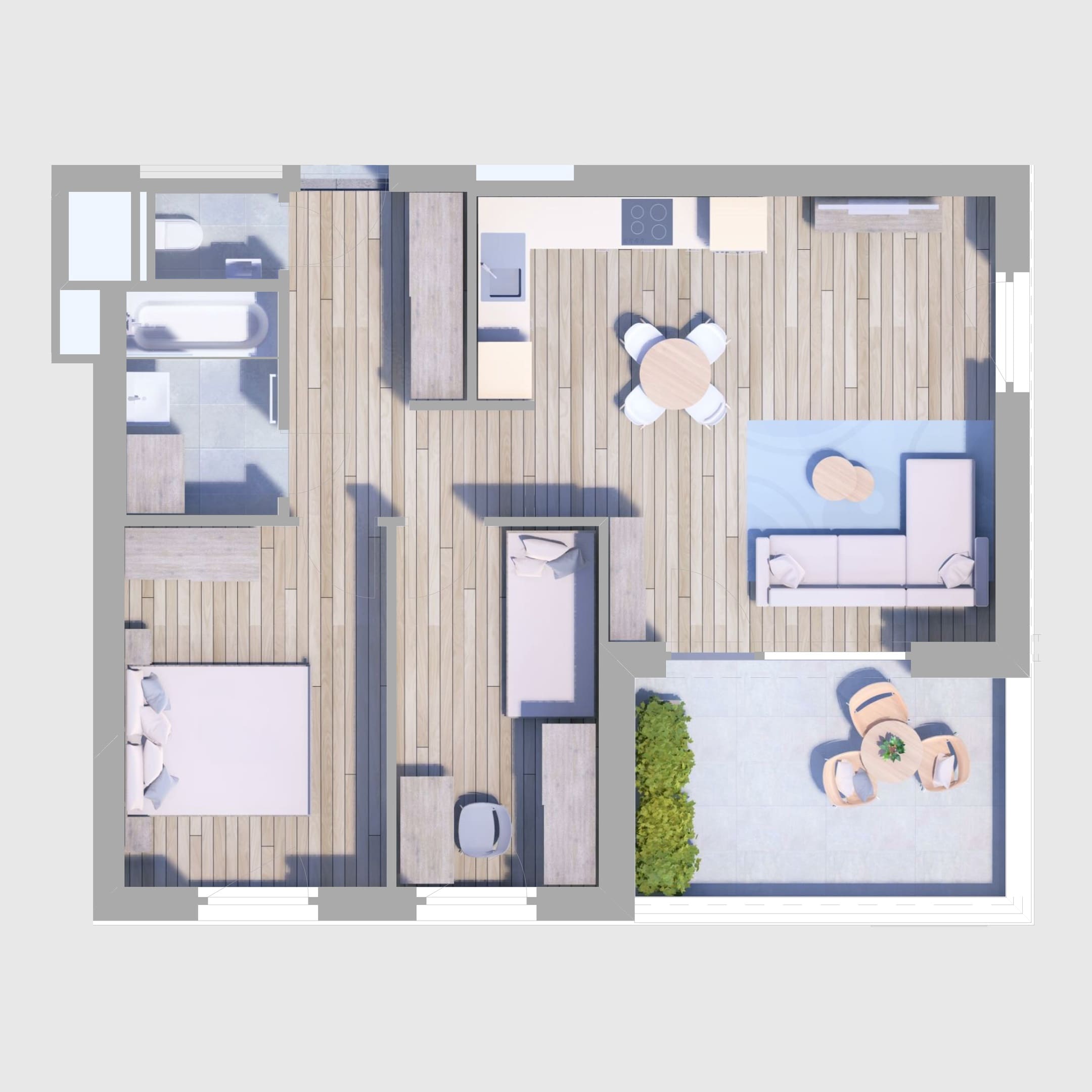 B17. lakás alaprajz