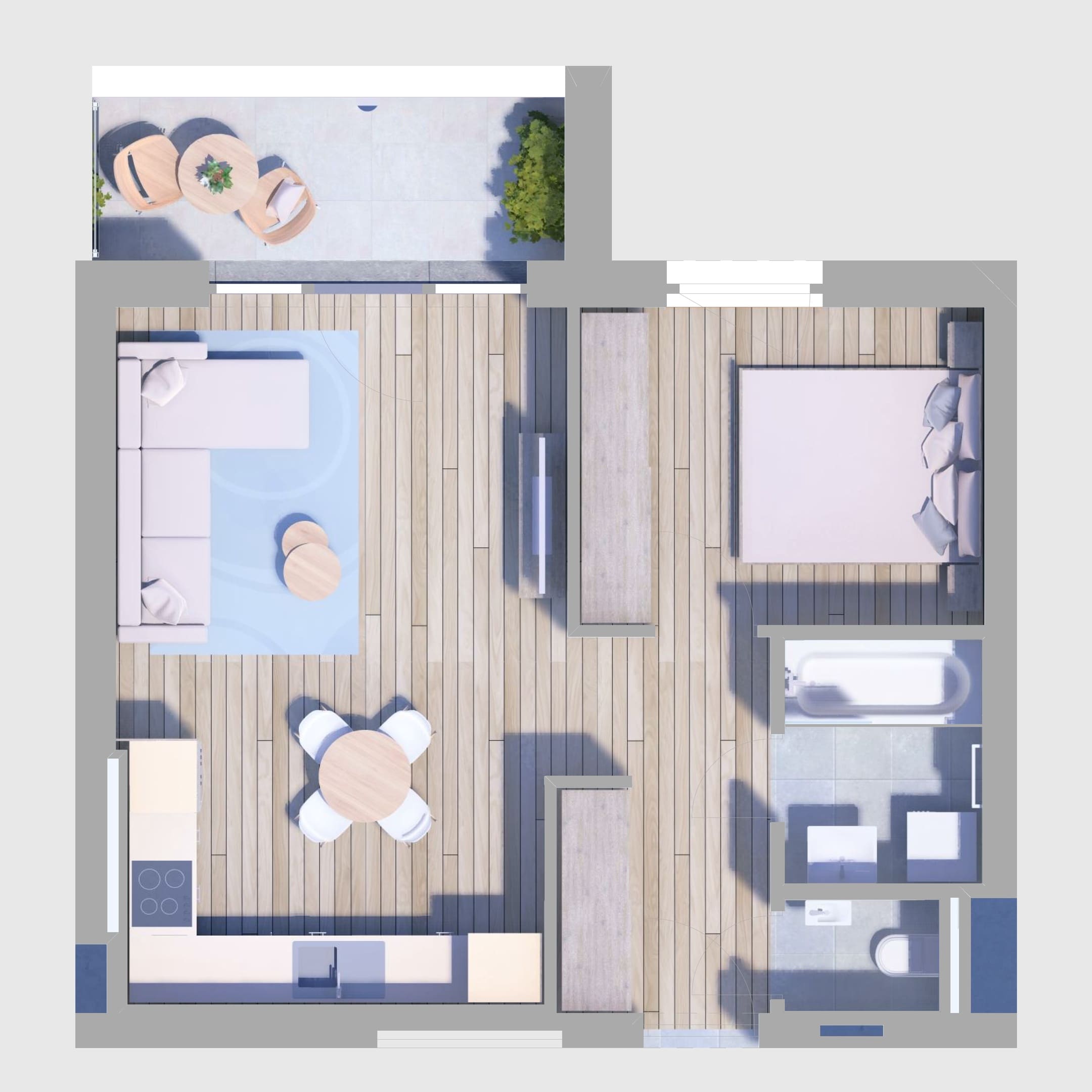 B25. lakás alaprajz