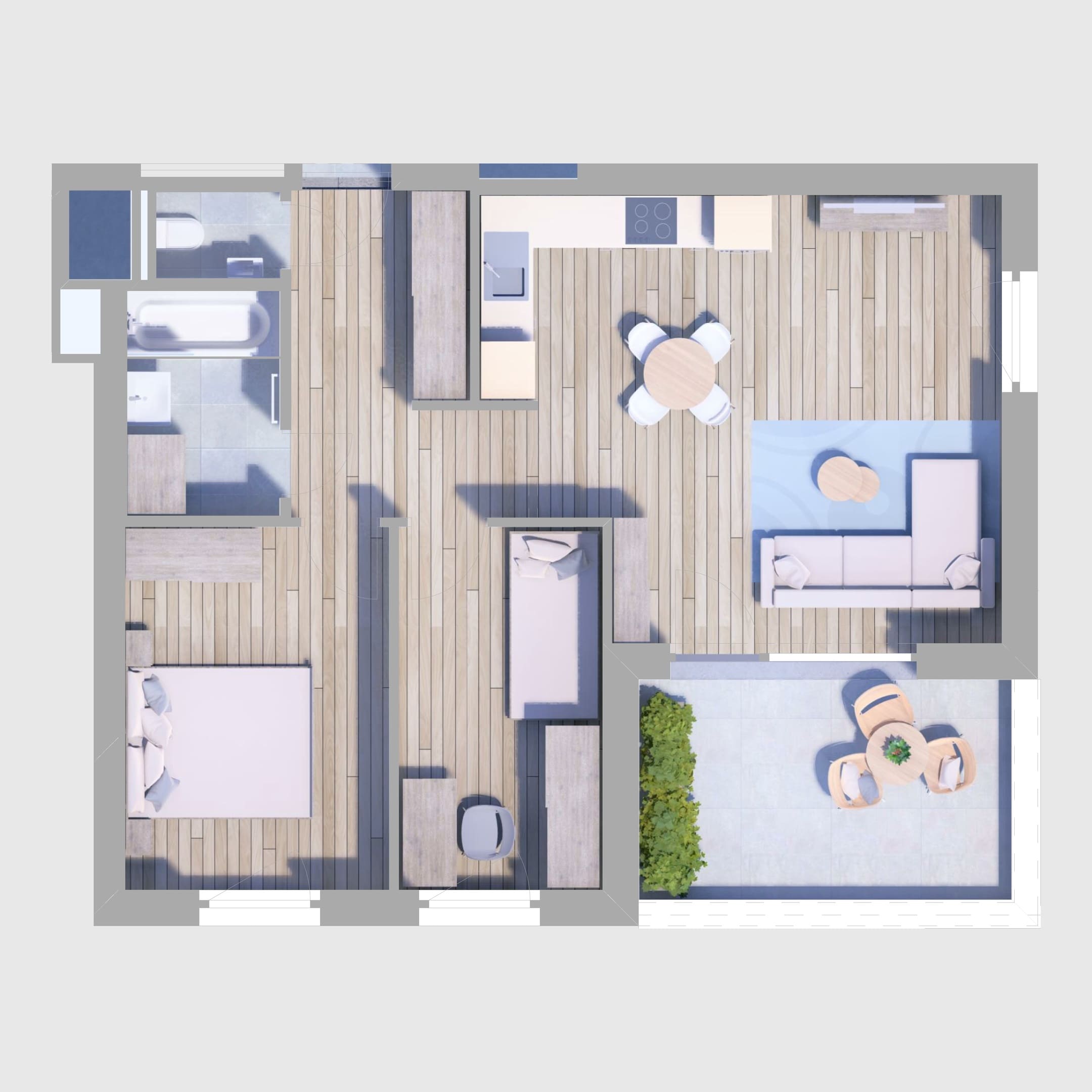 B27. lakás alaprajz