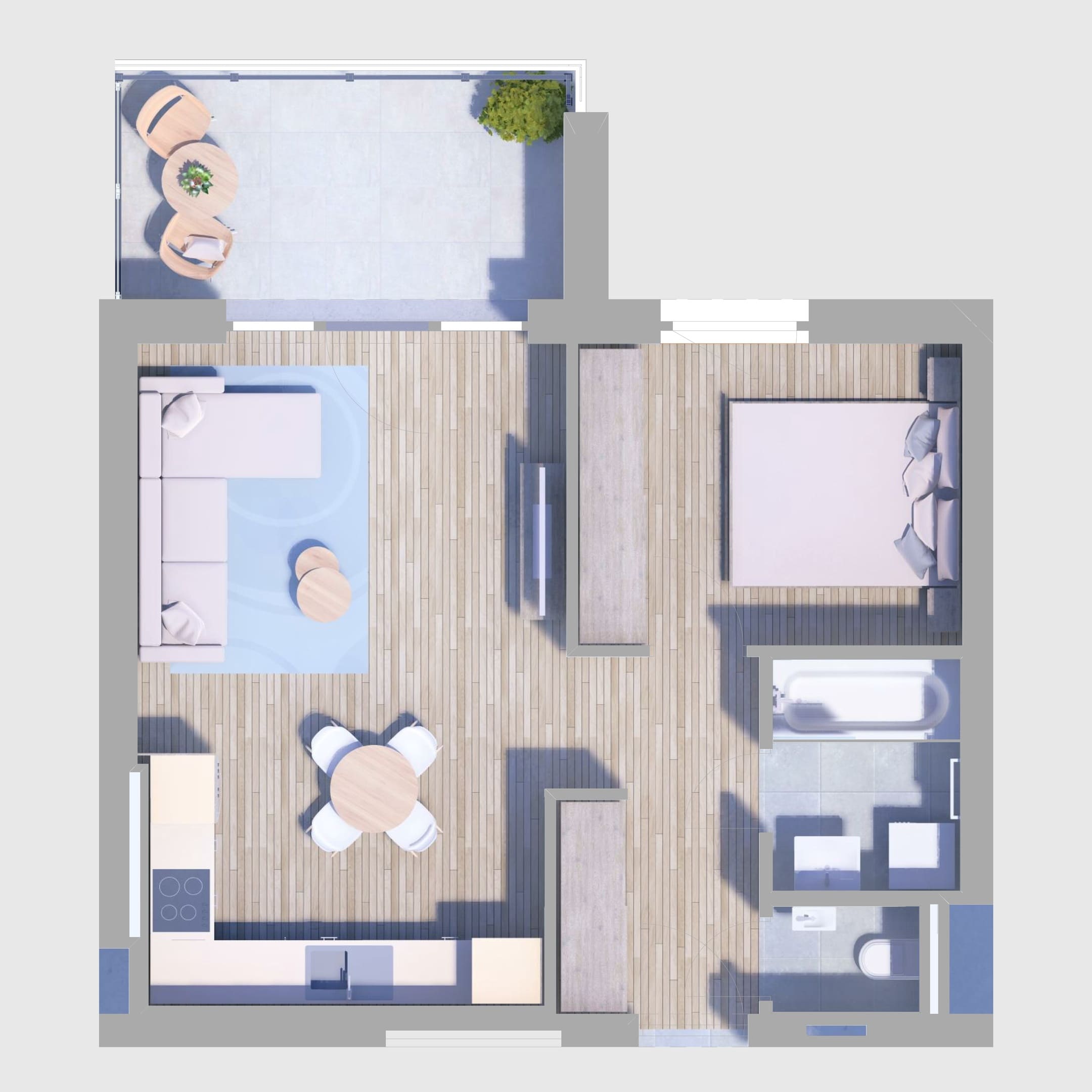 B35. lakás alaprajz