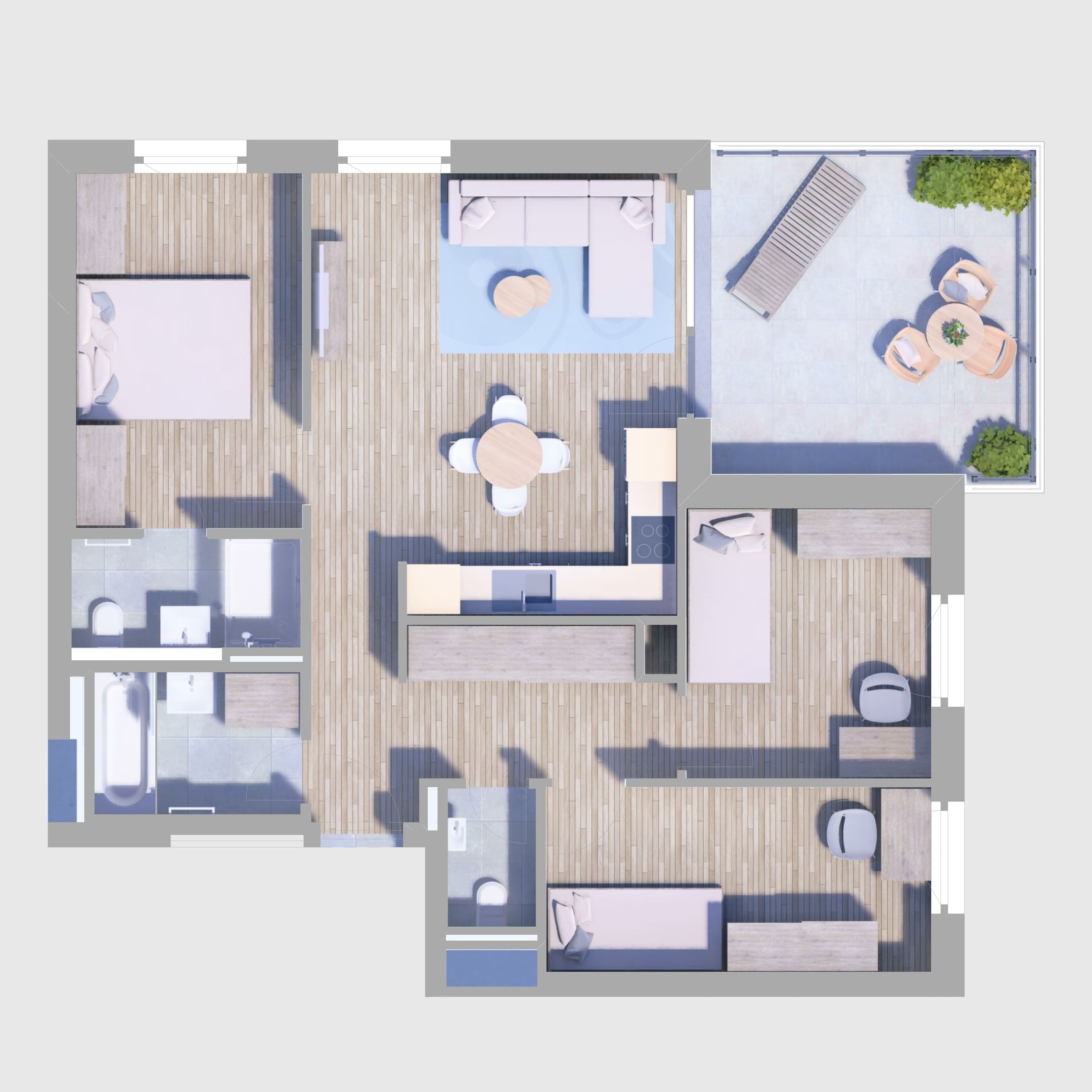 B36. lakás alaprajz