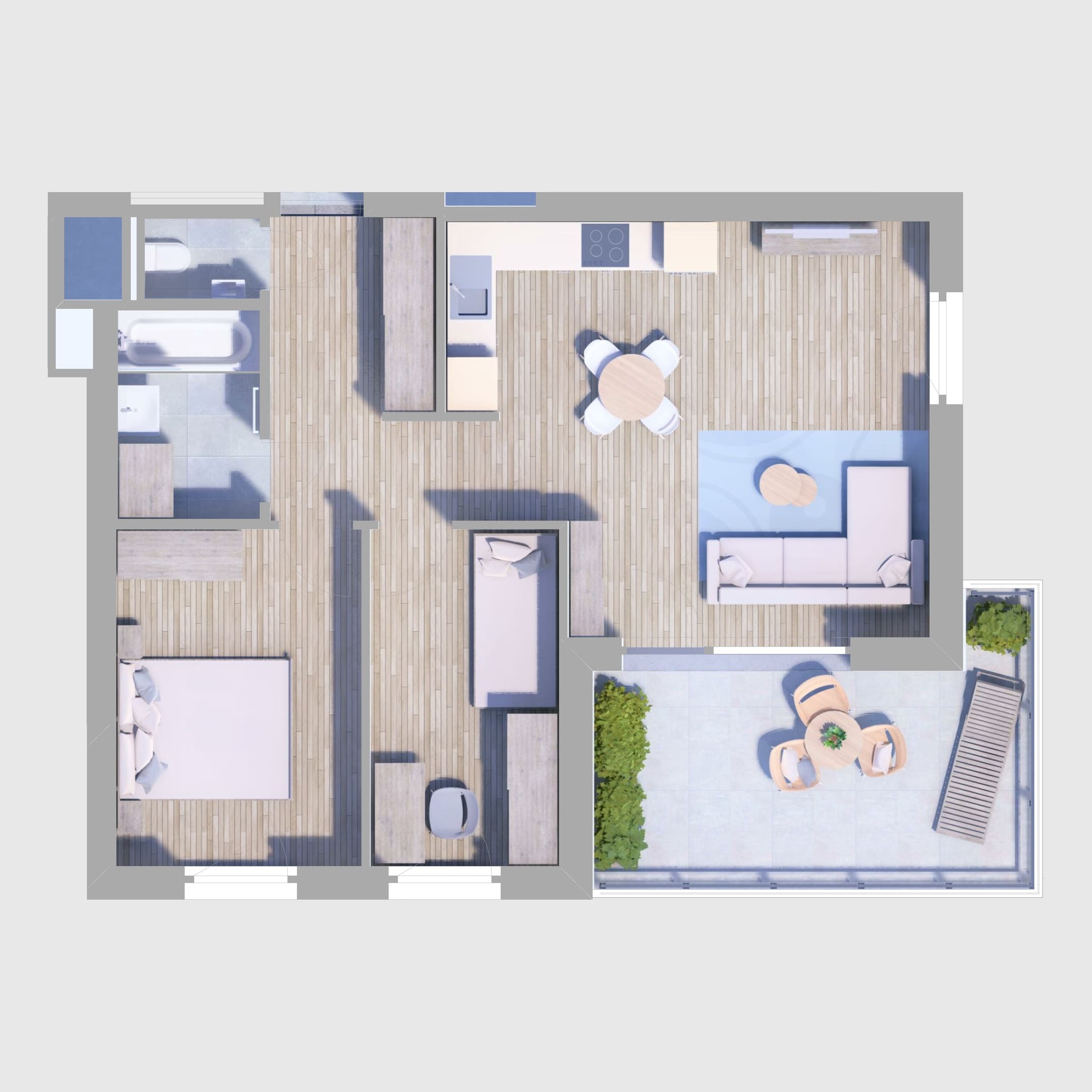 B37. lakás alaprajz