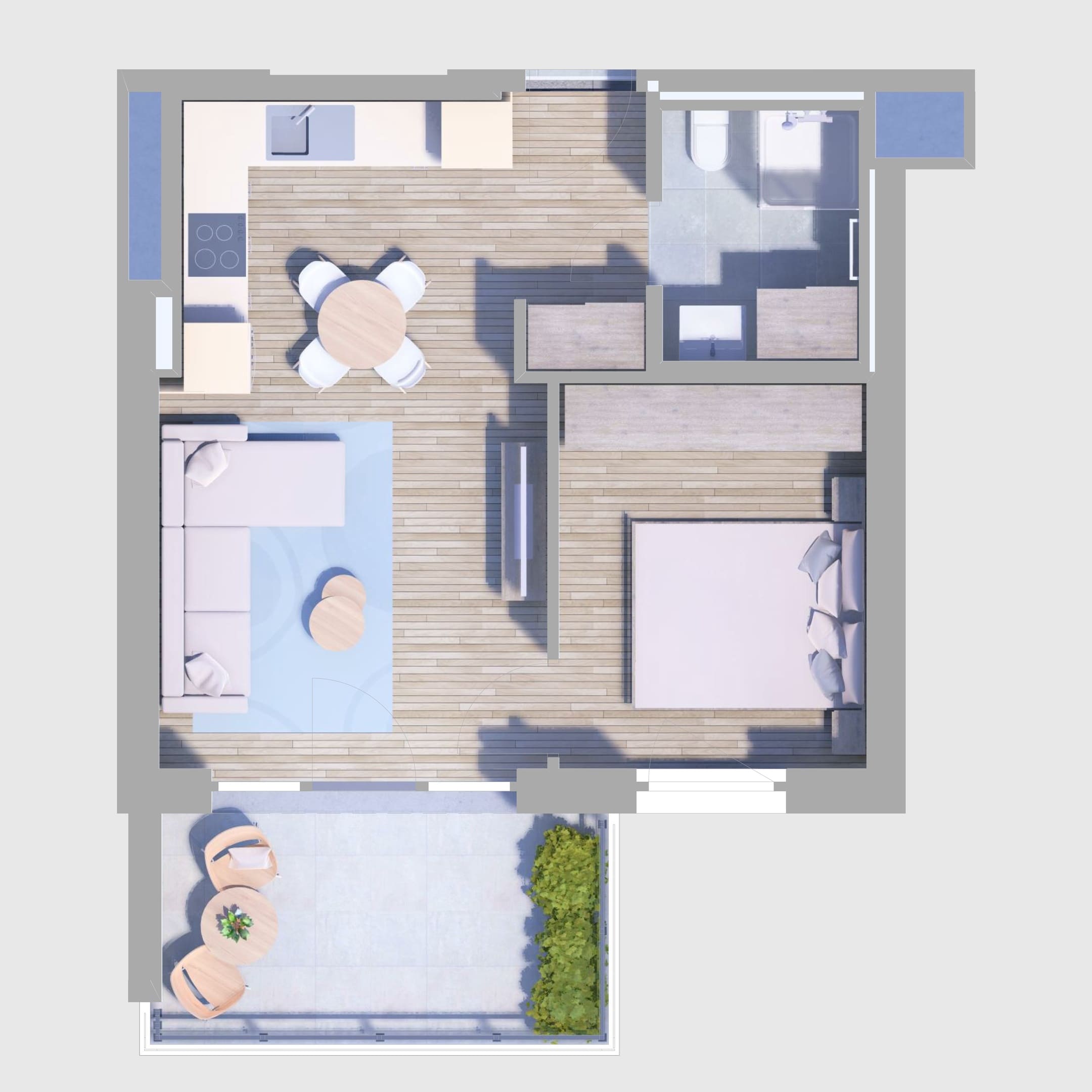 B59. lakás alaprajz