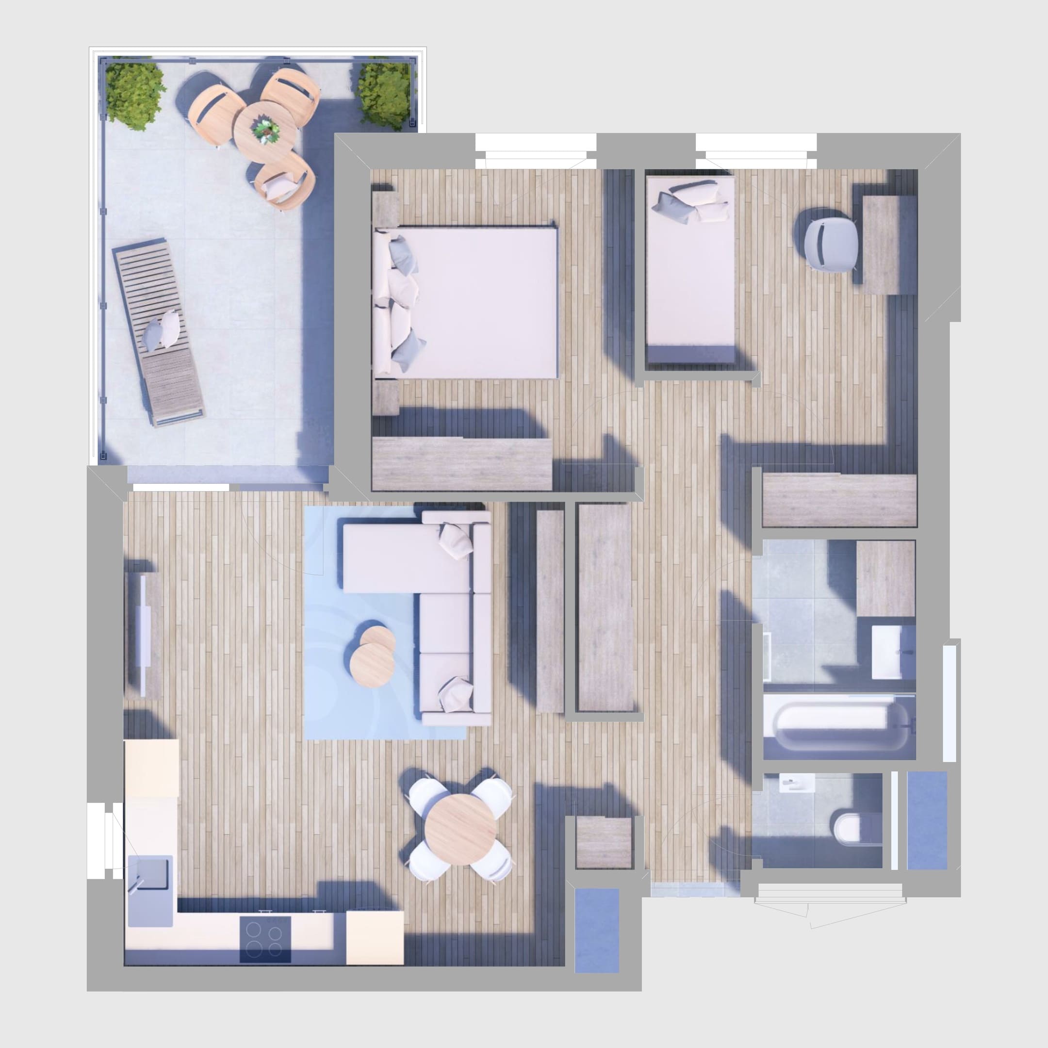 B62. lakás alaprajz