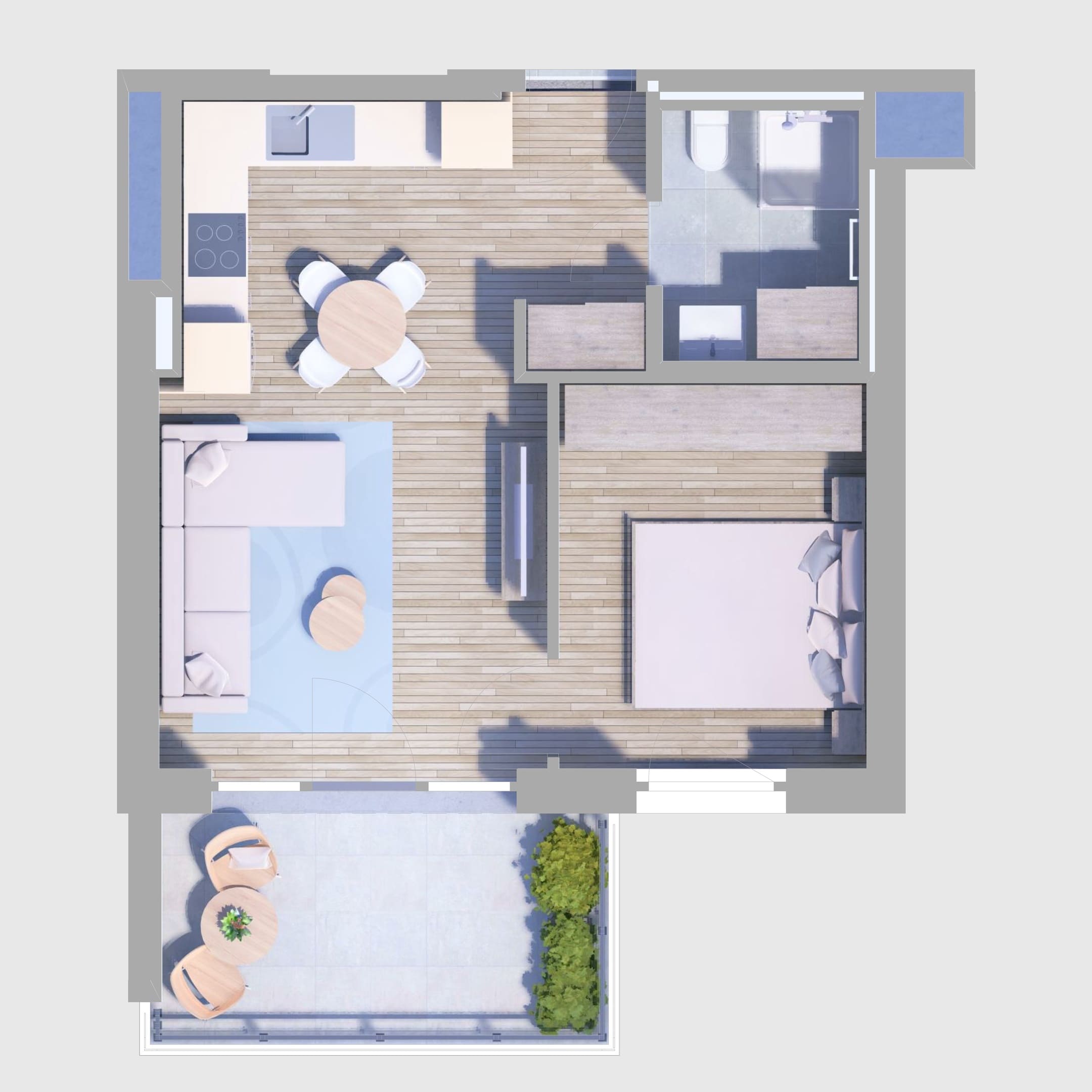 B69. lakás alaprajz