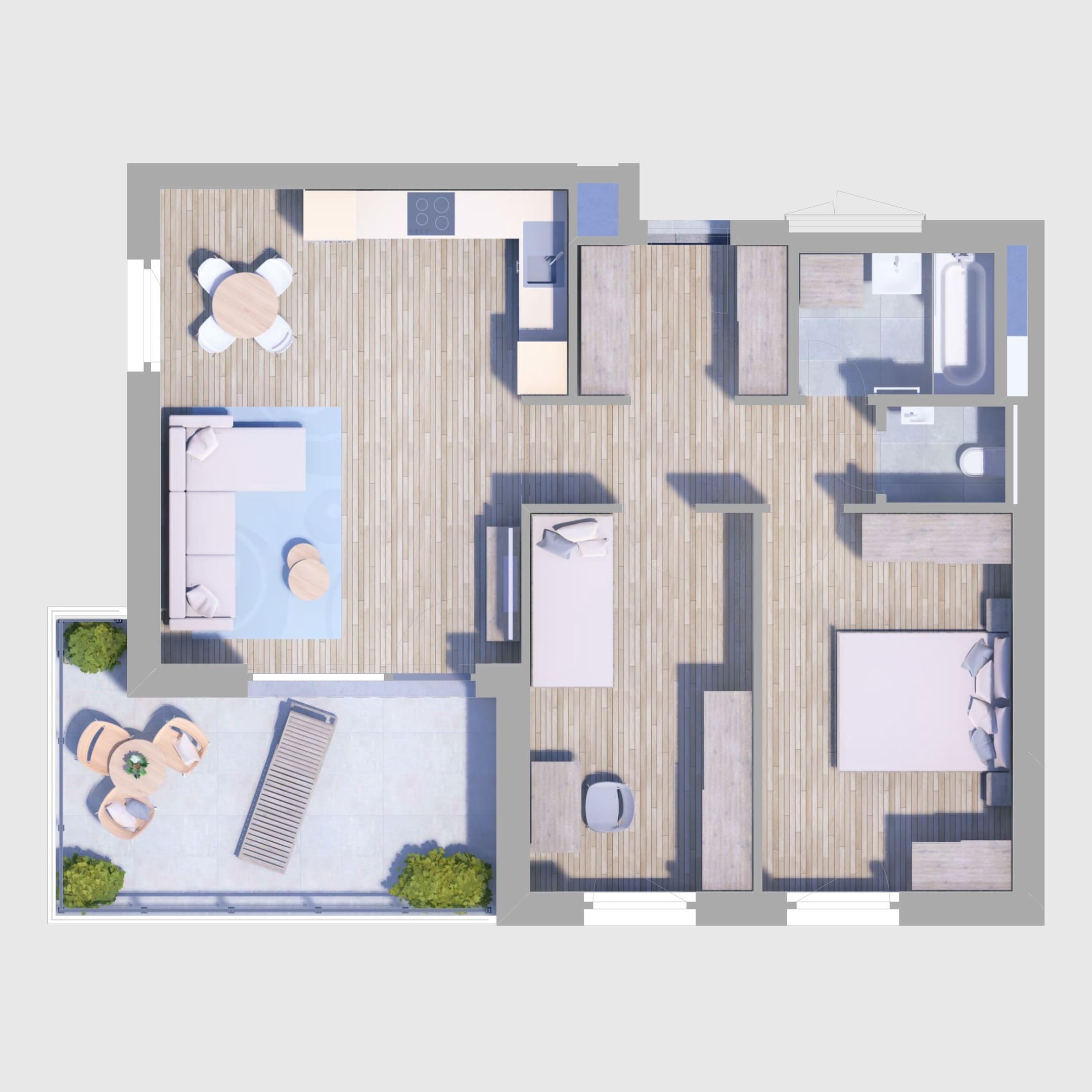 B71. lakás alaprajz