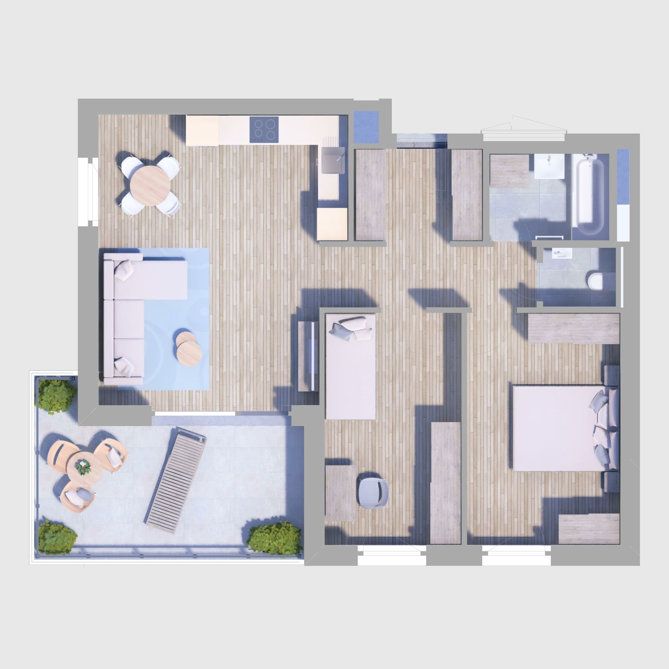 B81. lakás alaprajz