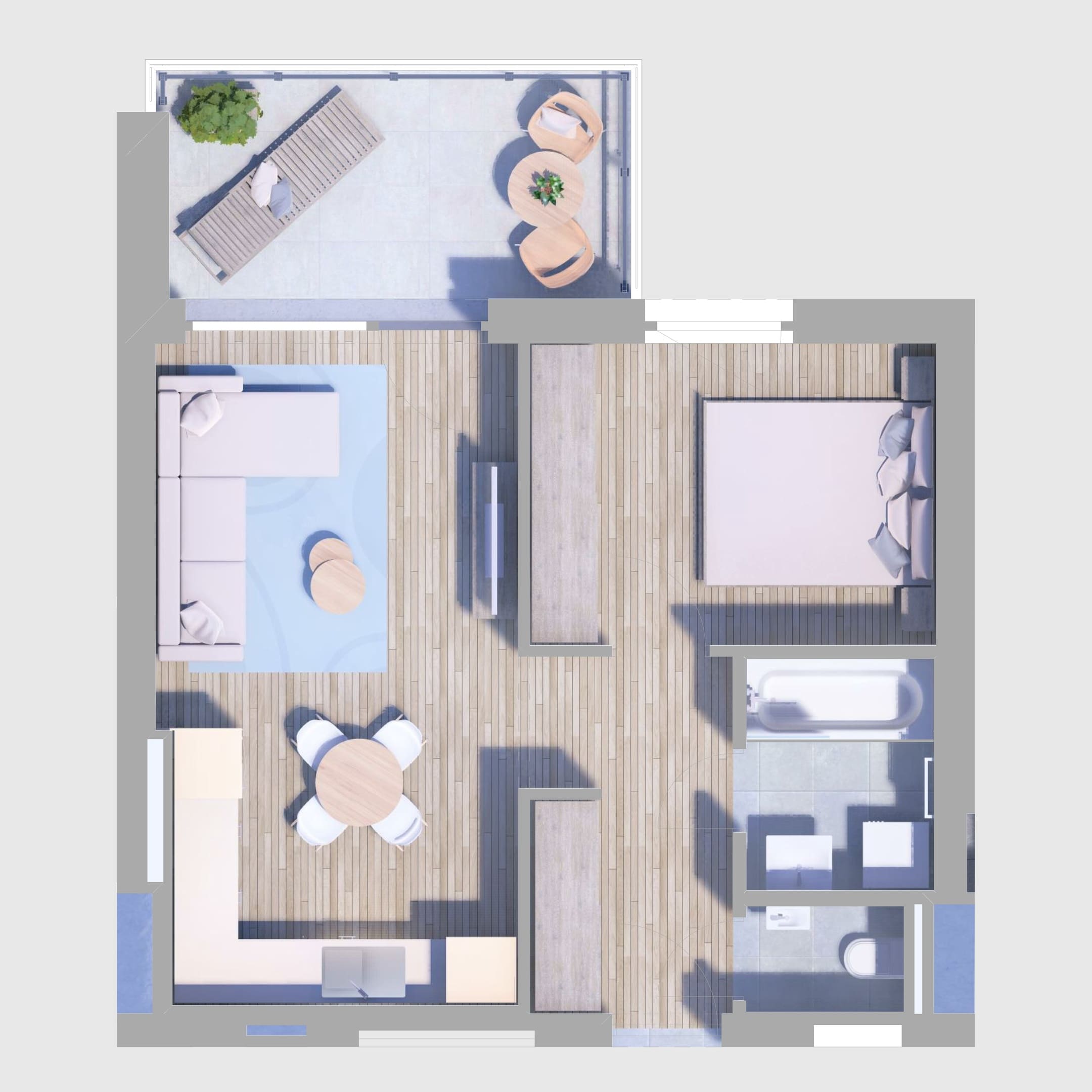 B83. lakás alaprajz