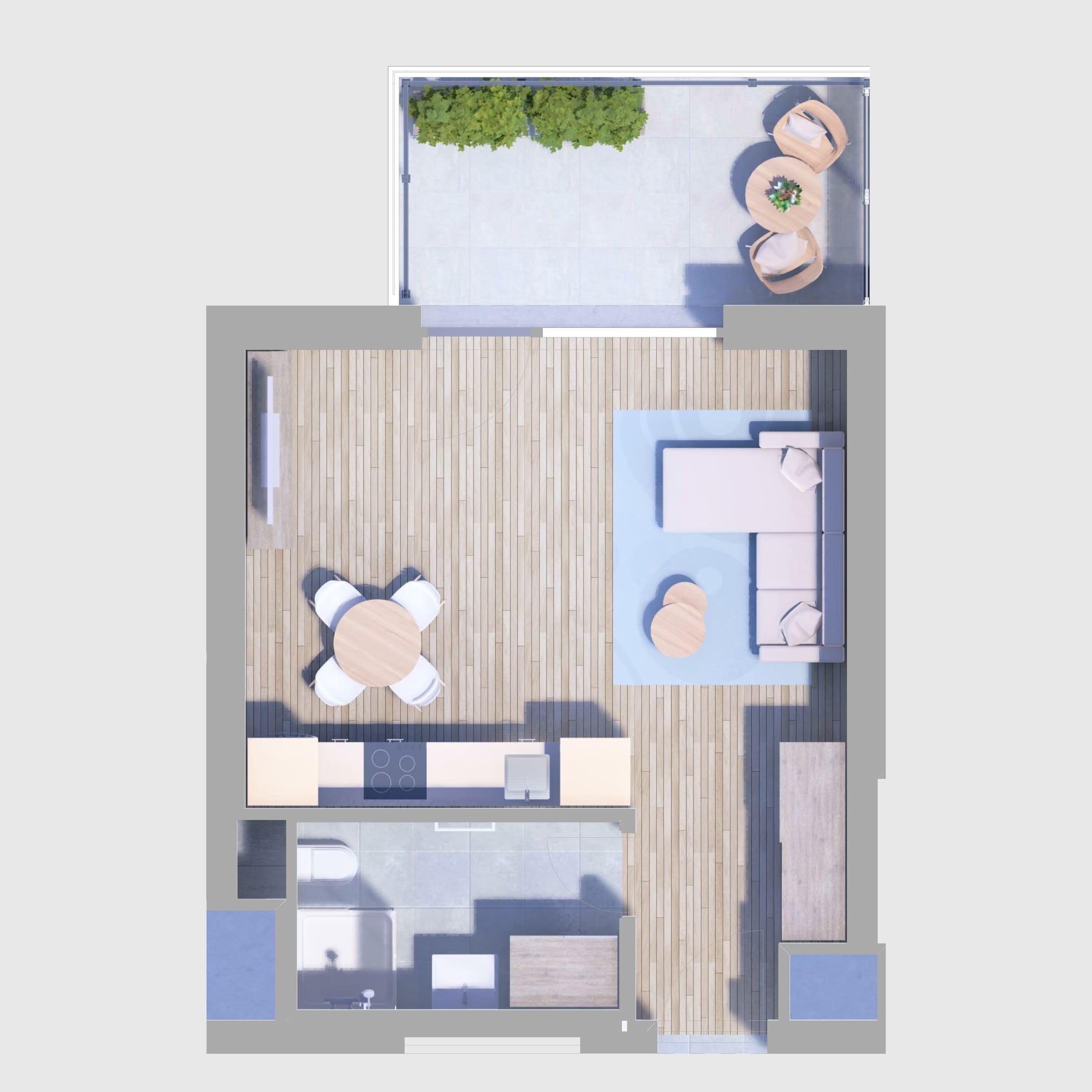 B84. lakás alaprajz