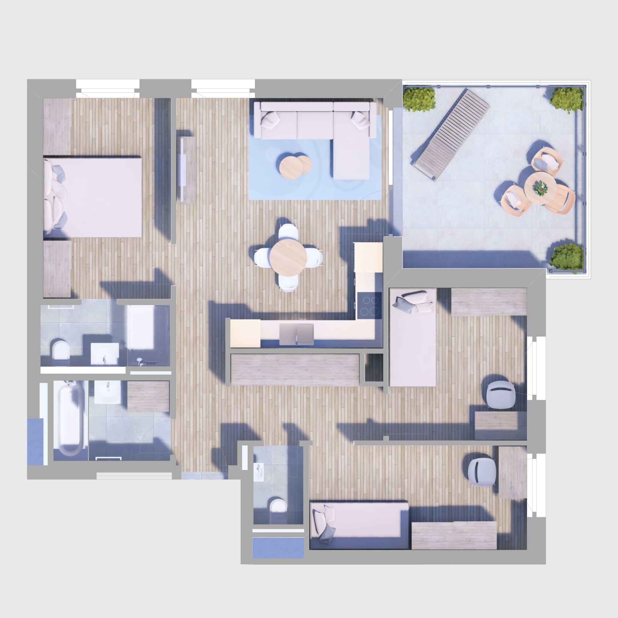 B86. lakás alaprajz