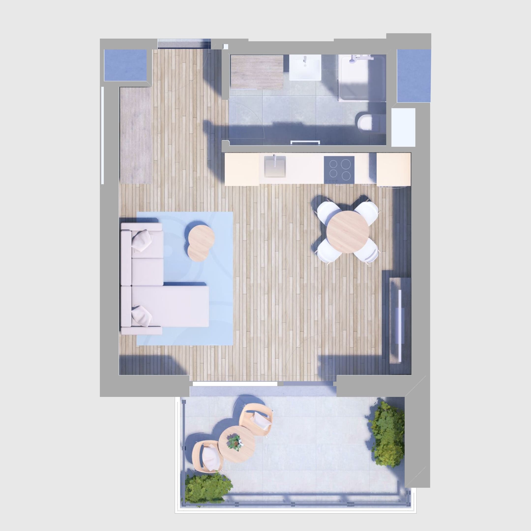 B88. lakás alaprajz