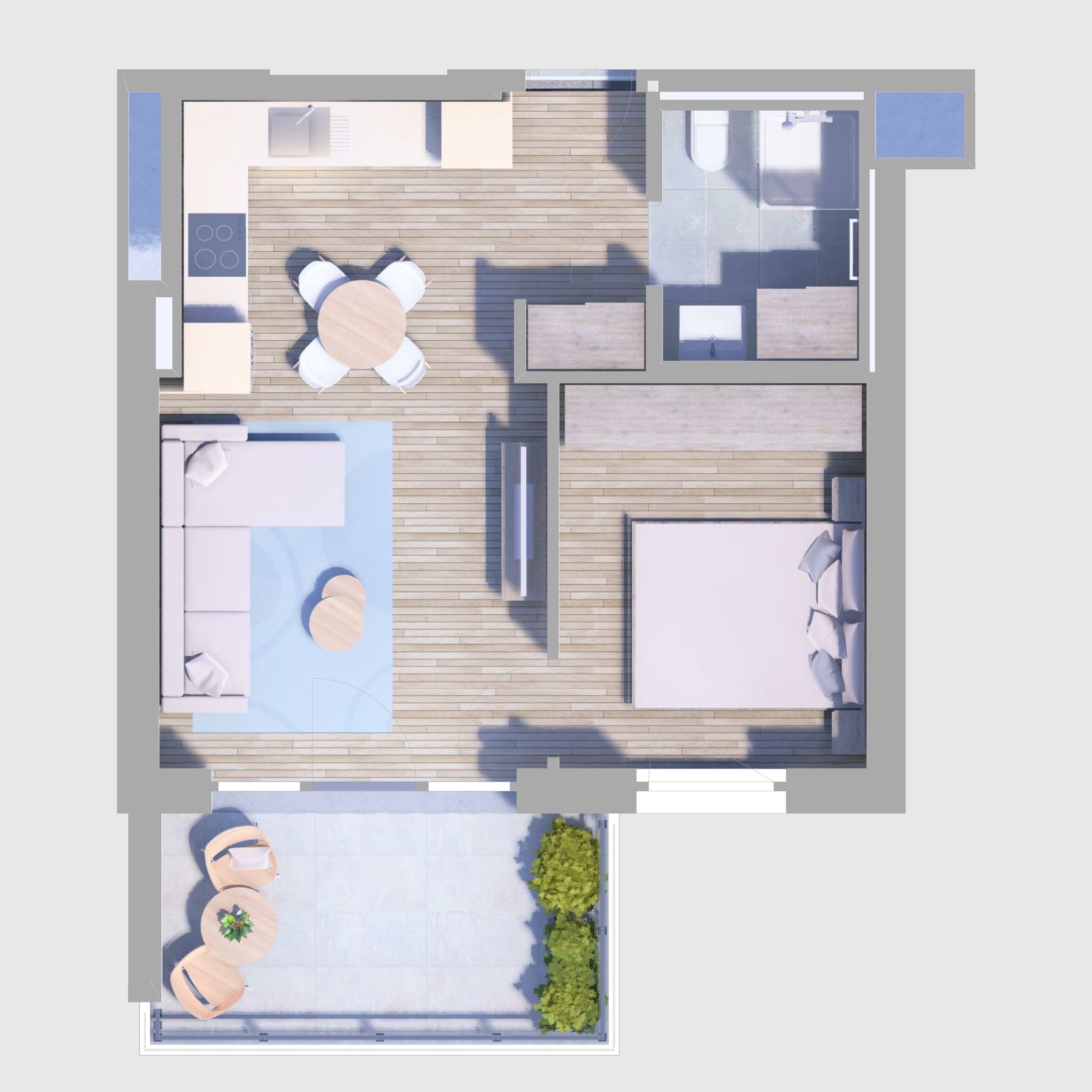 B89. lakás alaprajz