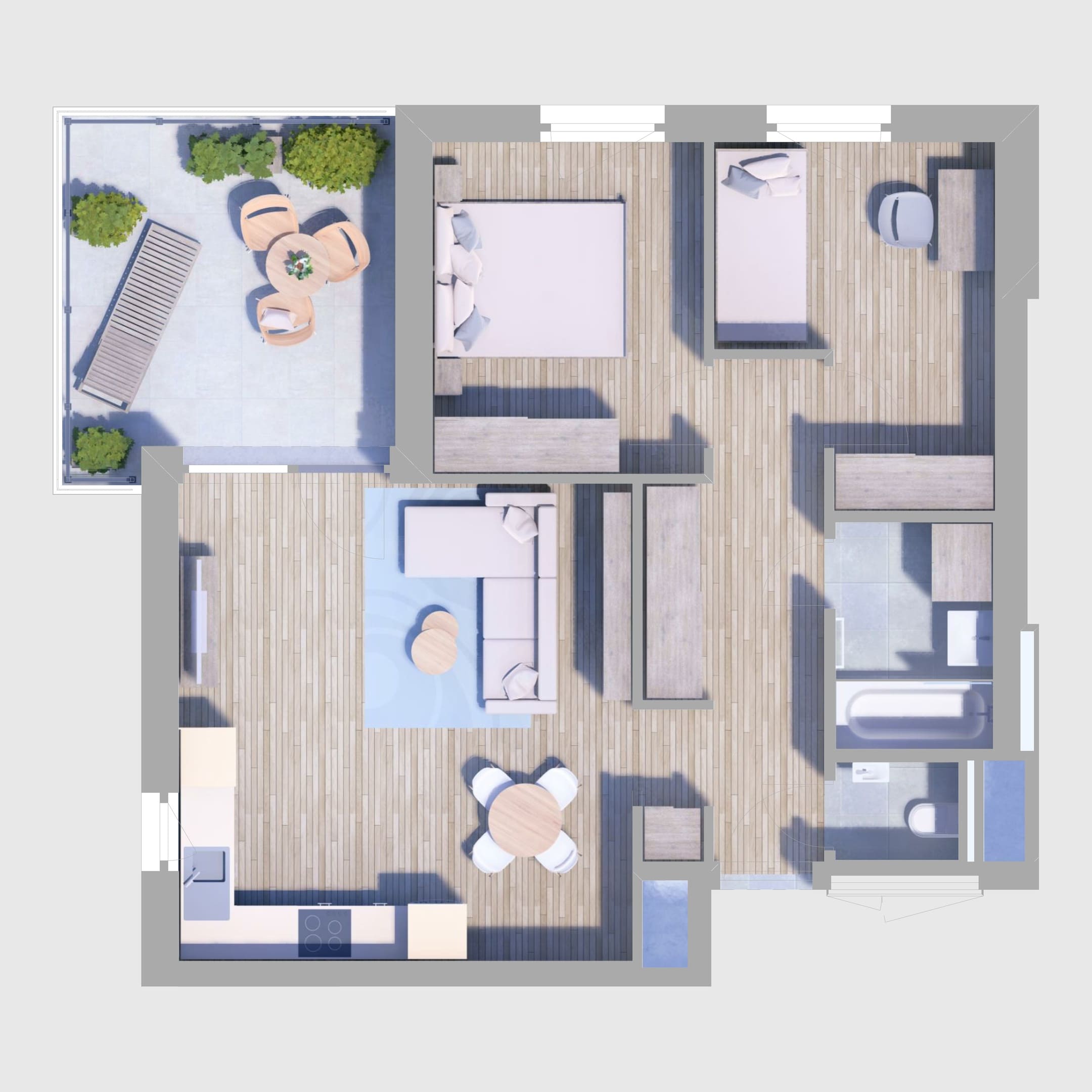 B92. lakás alaprajz