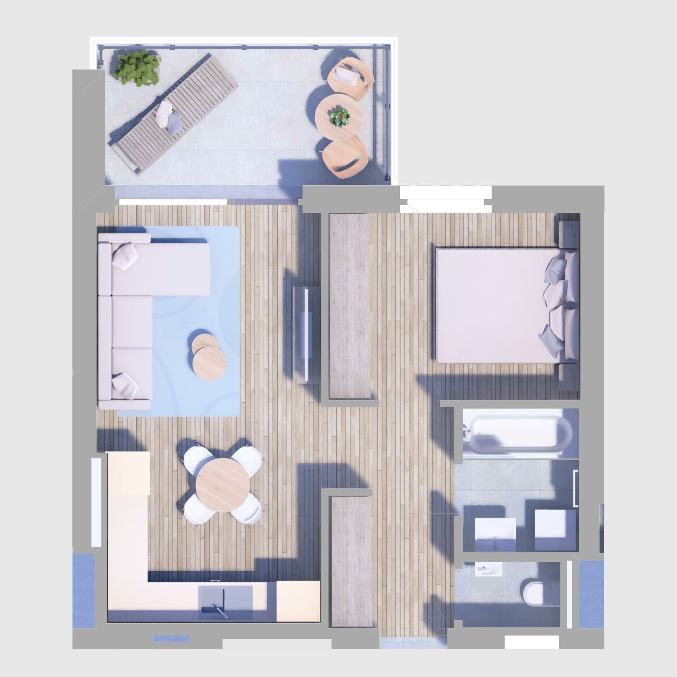 B93. lakás alaprajz