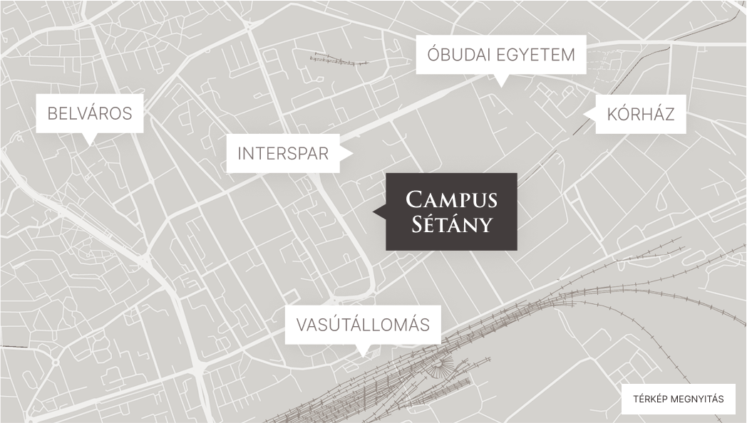 Campus Sétány térkép